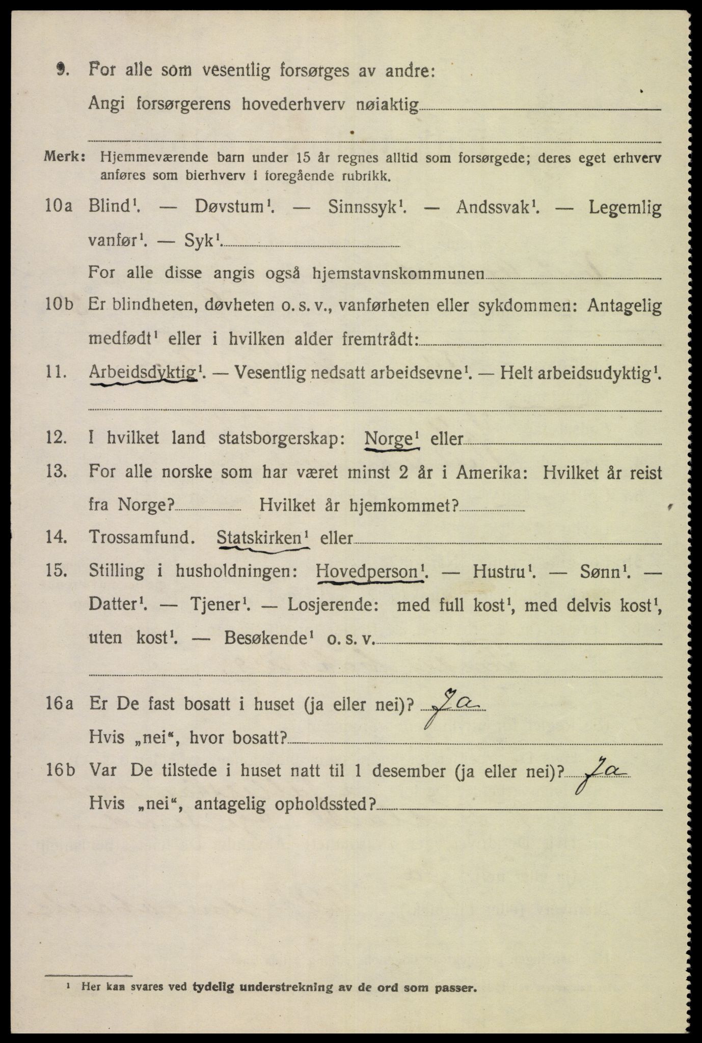 SAK, 1920 census for Nes (V-A), 1920, p. 2655