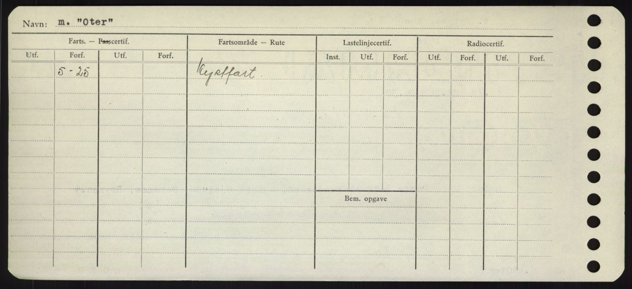 Sjøfartsdirektoratet med forløpere, Skipsmålingen, RA/S-1627/H/Hd/L0028: Fartøy, O, p. 504