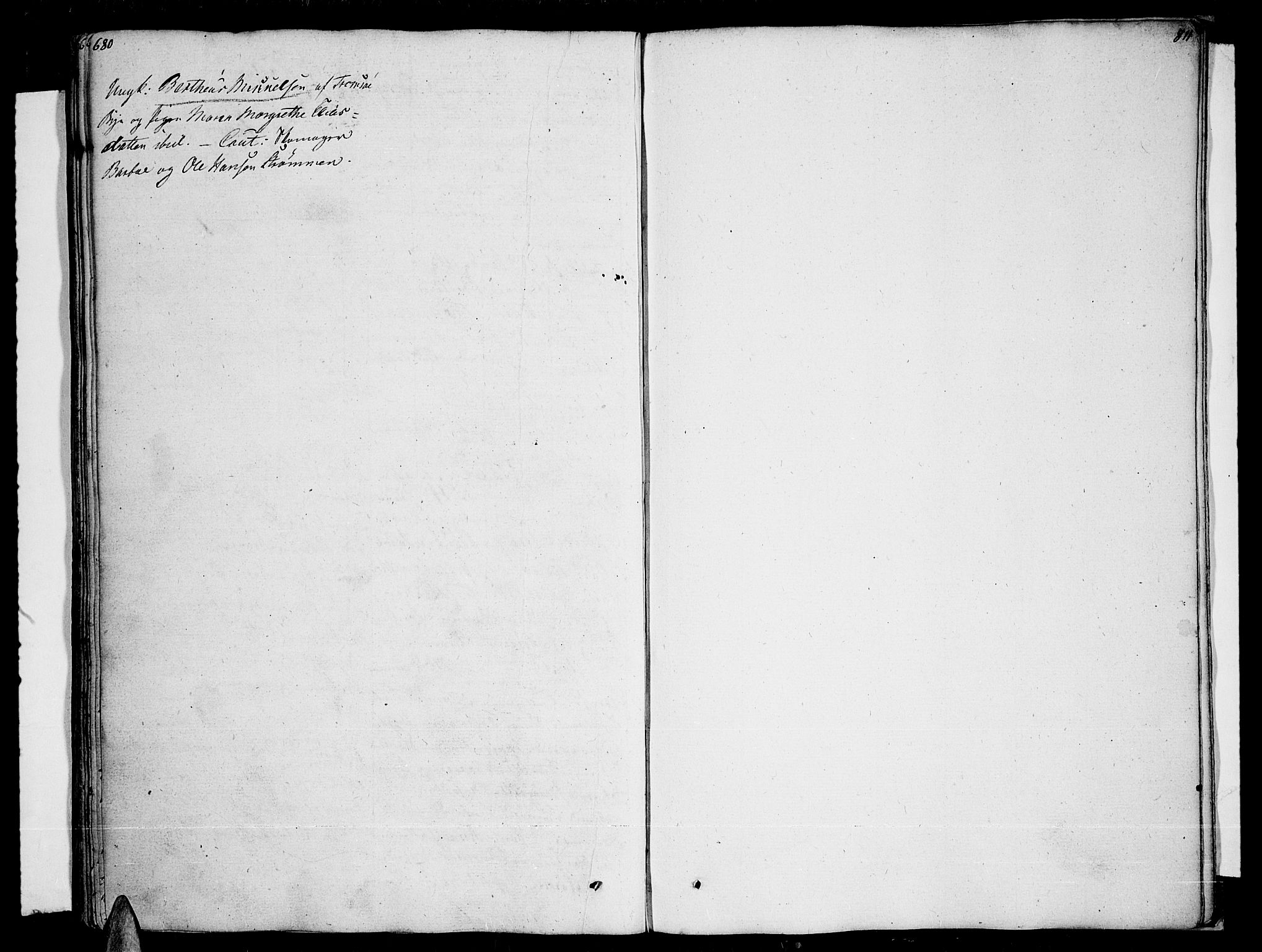 Tromsø sokneprestkontor/stiftsprosti/domprosti, AV/SATØ-S-1343/G/Ga/L0006kirke: Parish register (official) no. 6, 1806-1821, p. 680-681