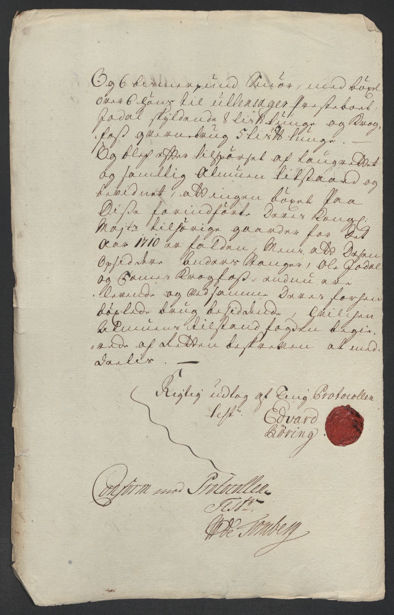 Rentekammeret inntil 1814, Reviderte regnskaper, Fogderegnskap, AV/RA-EA-4092/R12/L0720: Fogderegnskap Øvre Romerike, 1710-1711, p. 249