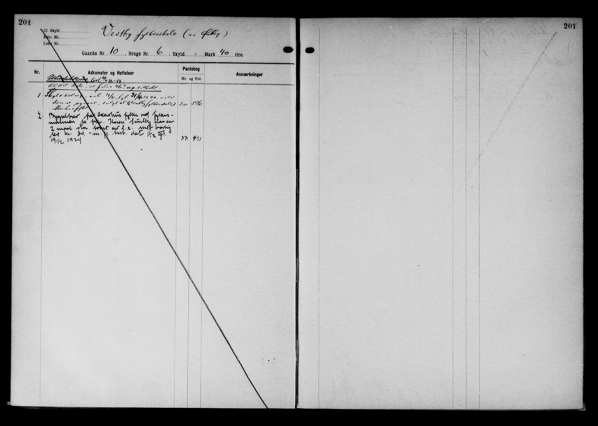 Follo sorenskriveri, AV/SAO-A-10274/G/Gb/Gbb/L0011: Mortgage register no. II 11, 1906-1937, p. 201