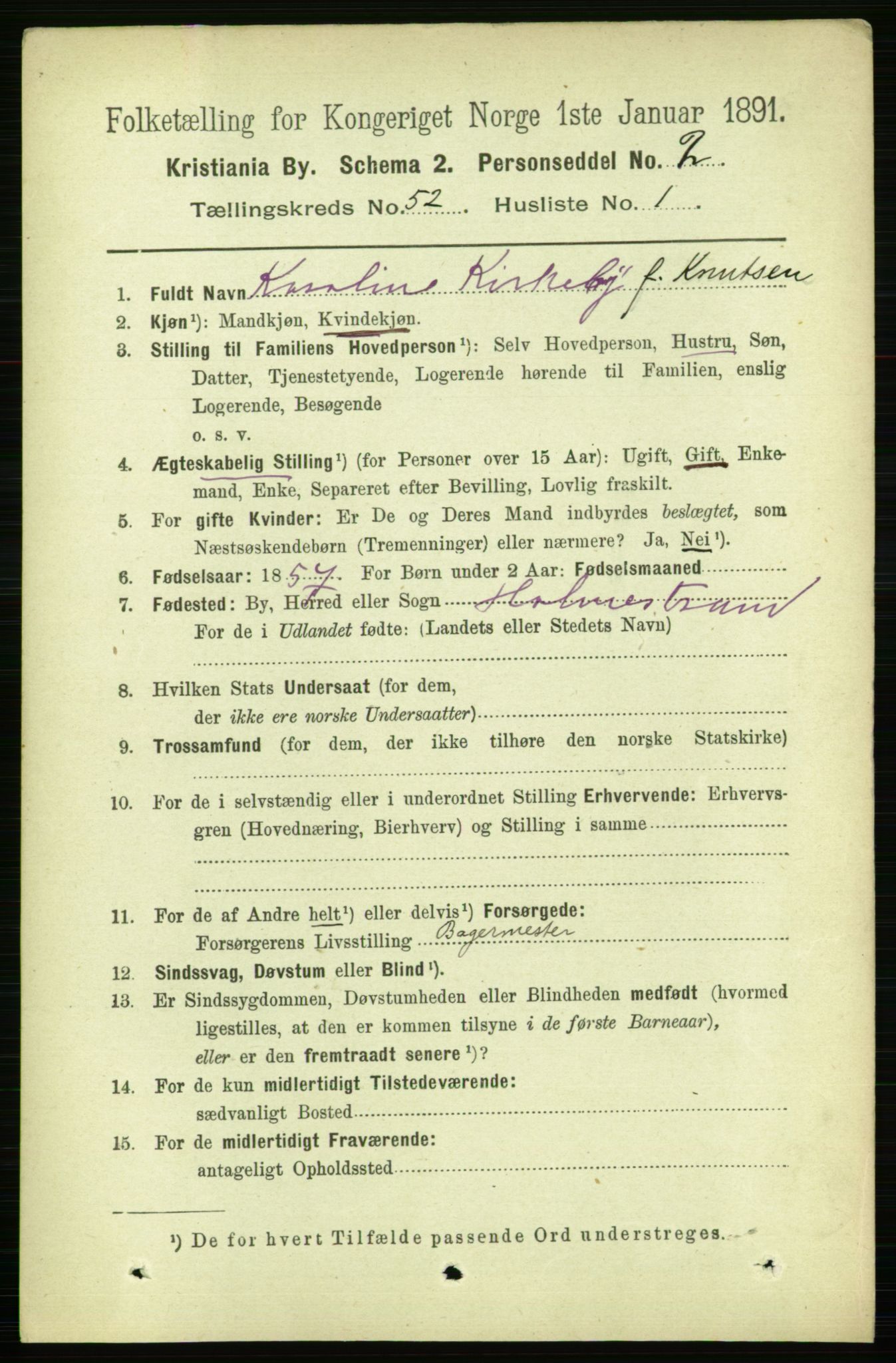 RA, 1891 census for 0301 Kristiania, 1891, p. 29565