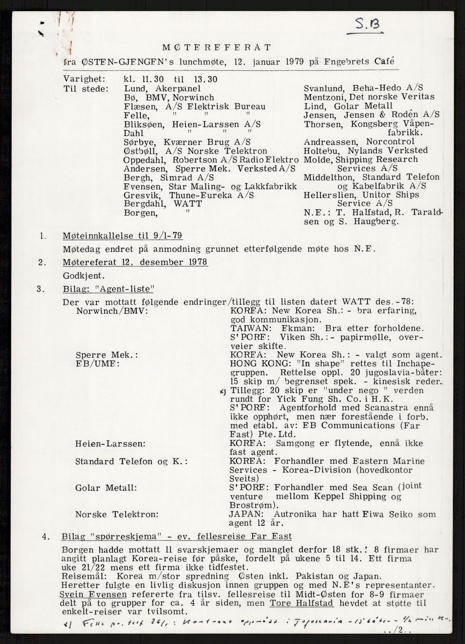 "17-Gruppen Kina", AV/RA-PA-1688/A/L0001: Møtereferater, 1979-1986, p. 14