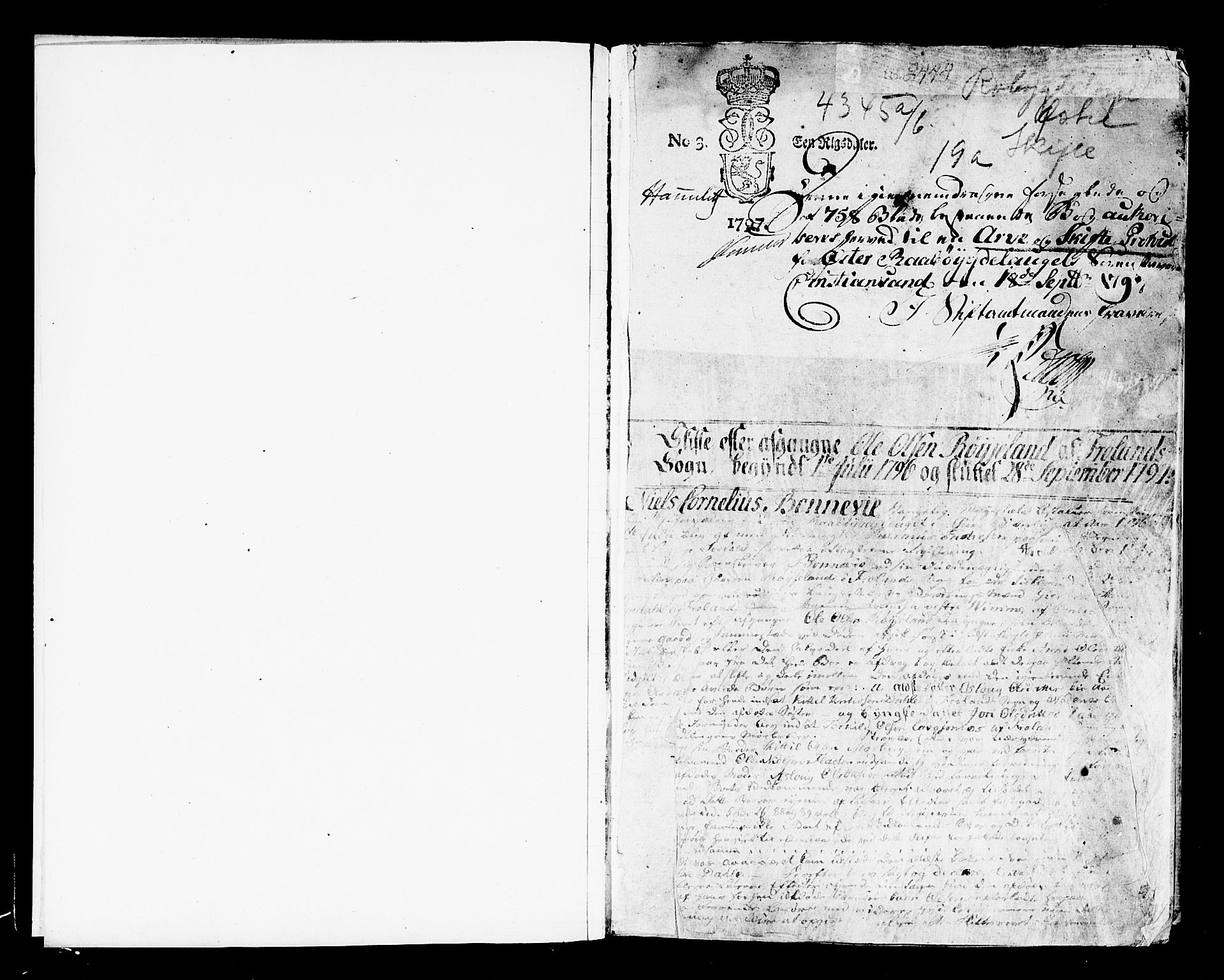 Østre Råbyggelag sorenskriveri, AV/SAK-1221-0016/H/Hc/L0023: Skifteprotokoll nr 19a med register, 1796-1811, p. 0b-1a