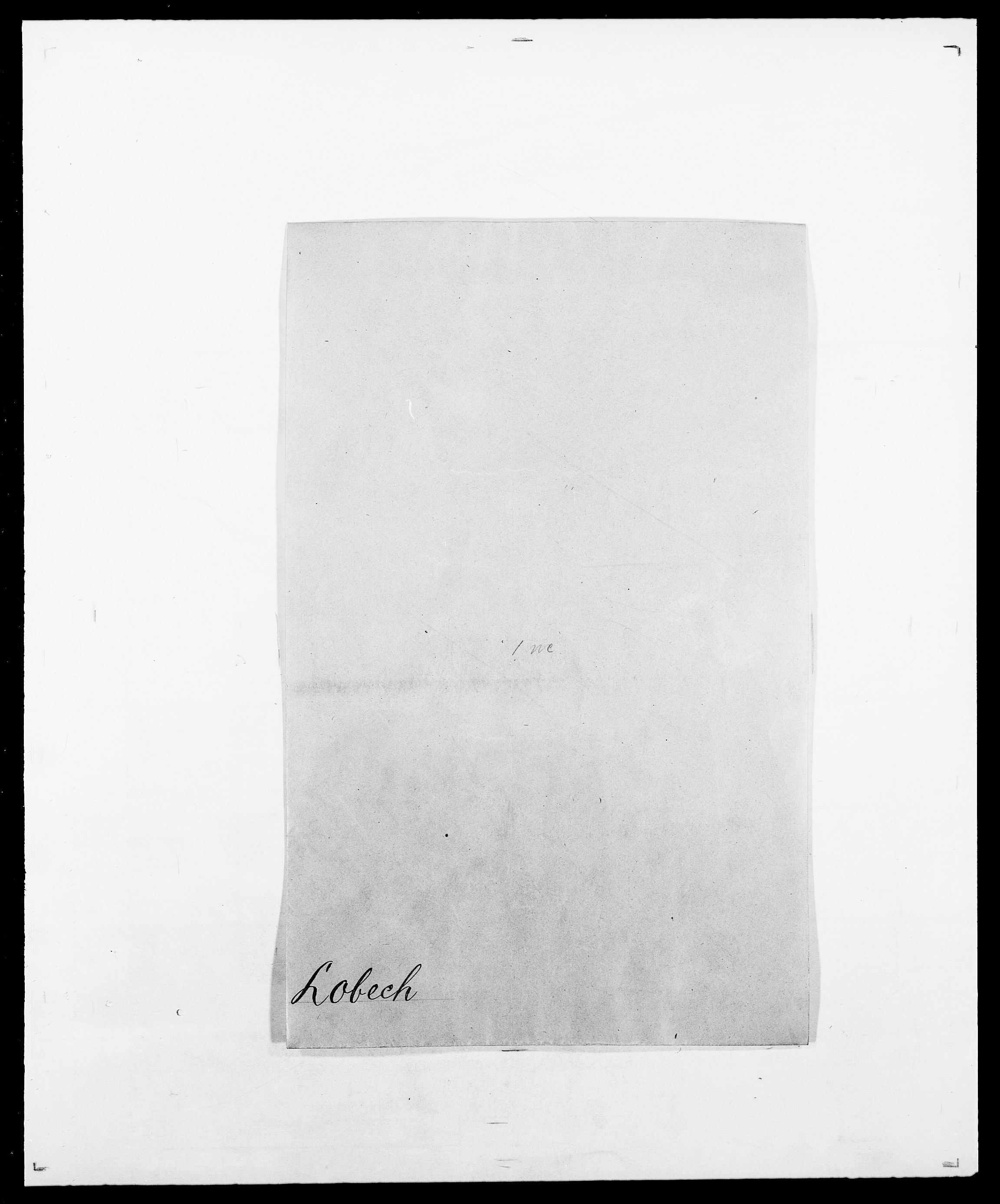 Delgobe, Charles Antoine - samling, SAO/PAO-0038/D/Da/L0024: Lobech - Lærum, p. 1