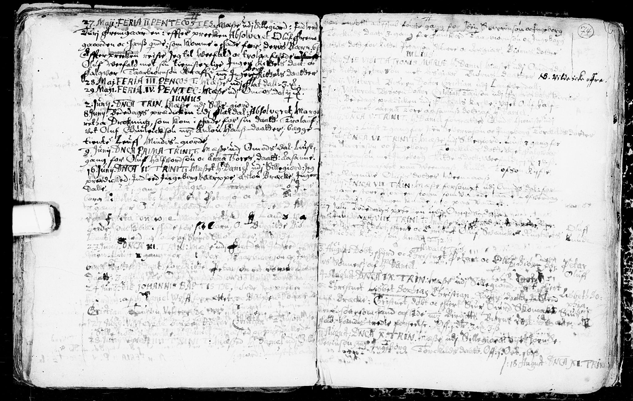Seljord kirkebøker, SAKO/A-20/F/Fa/L0001: Parish register (official) no. I 1, 1654-1686, p. 74