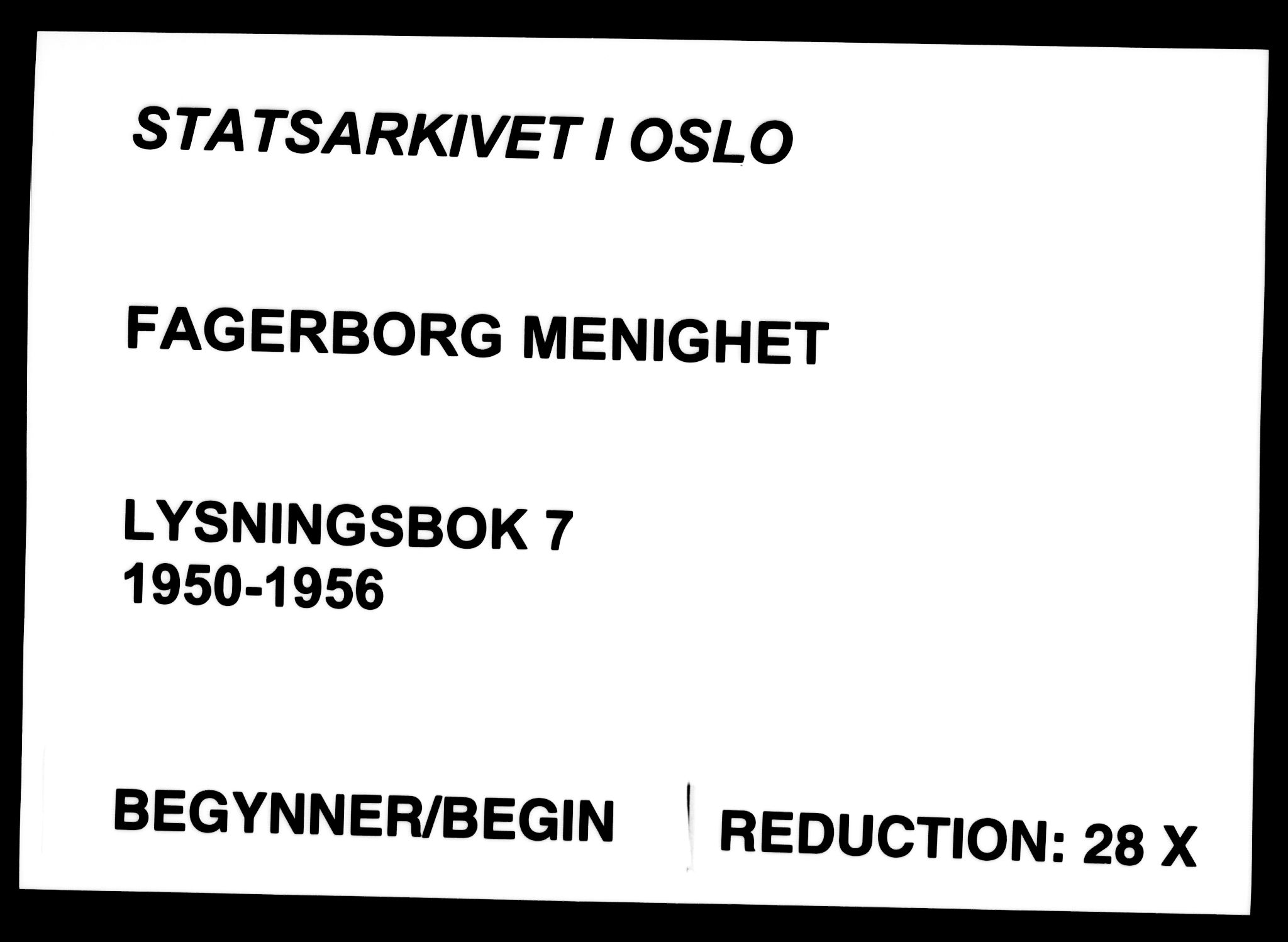 Fagerborg prestekontor Kirkebøker, AV/SAO-A-10844/H/Ha/L0007: Banns register no. 7, 1950-1956