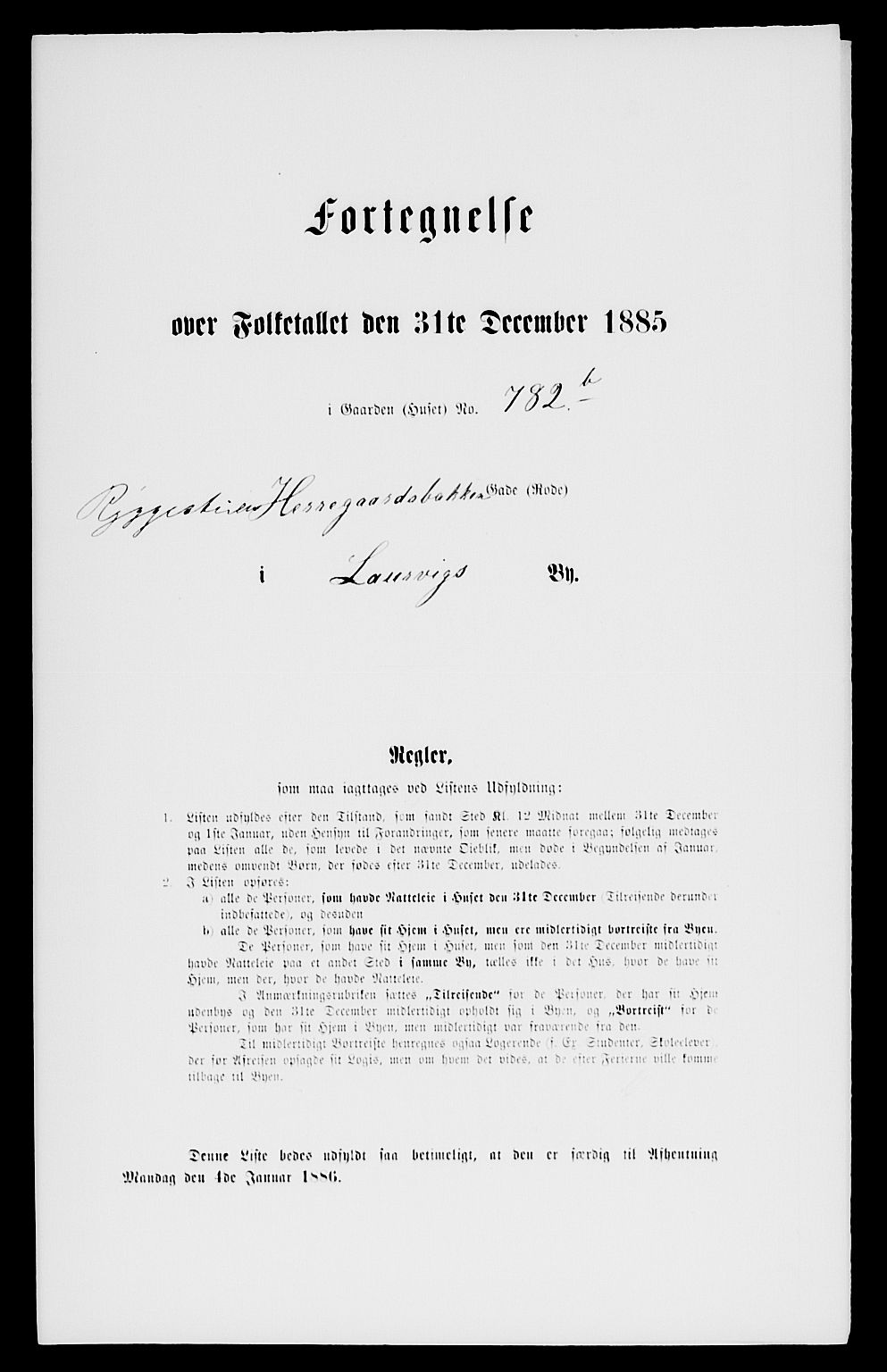 SAKO, 1885 census for 0707 Larvik, 1885, p. 1659
