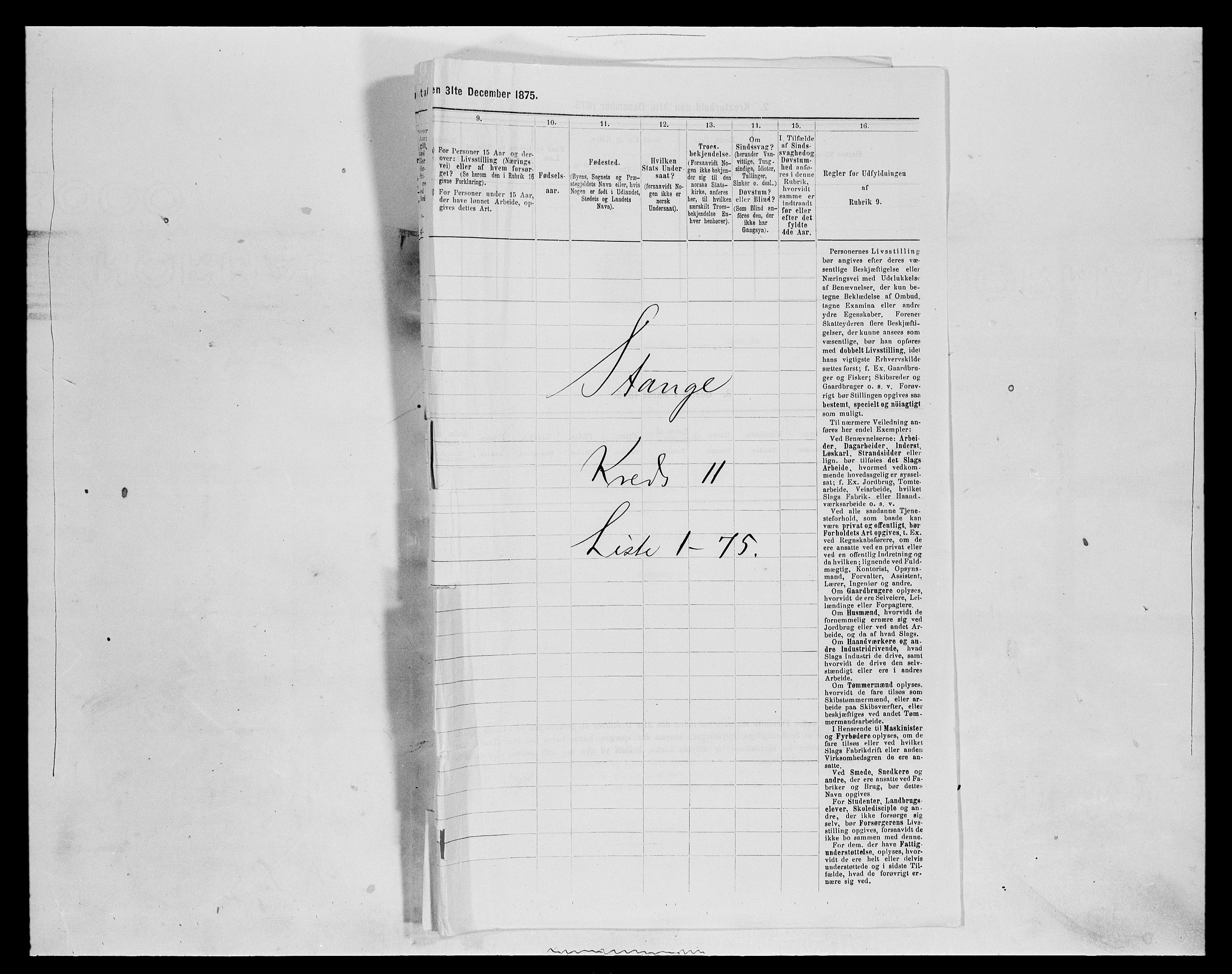 SAH, 1875 census for 0417P Stange, 1875, p. 1820