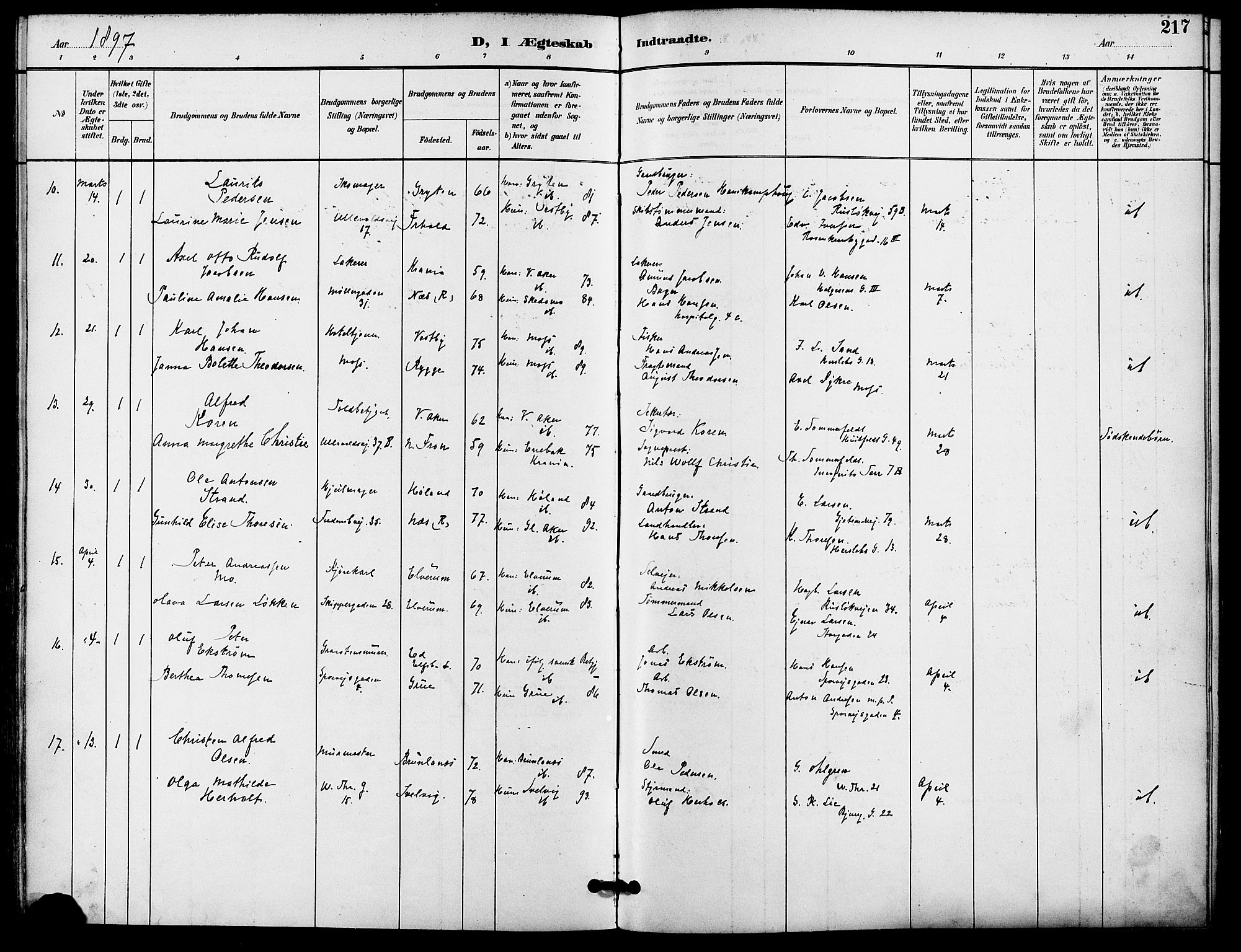 Gamle Aker prestekontor Kirkebøker, AV/SAO-A-10617a/F/L0009: Parish register (official) no. 9, 1890-1898, p. 217