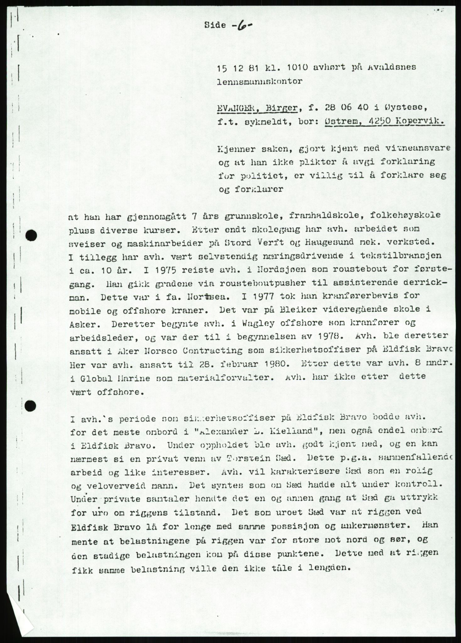 Pa 1503 - Stavanger Drilling AS, AV/SAST-A-101906/Da/L0001: Alexander L. Kielland - Begrensningssak Stavanger byrett, 1986, p. 297