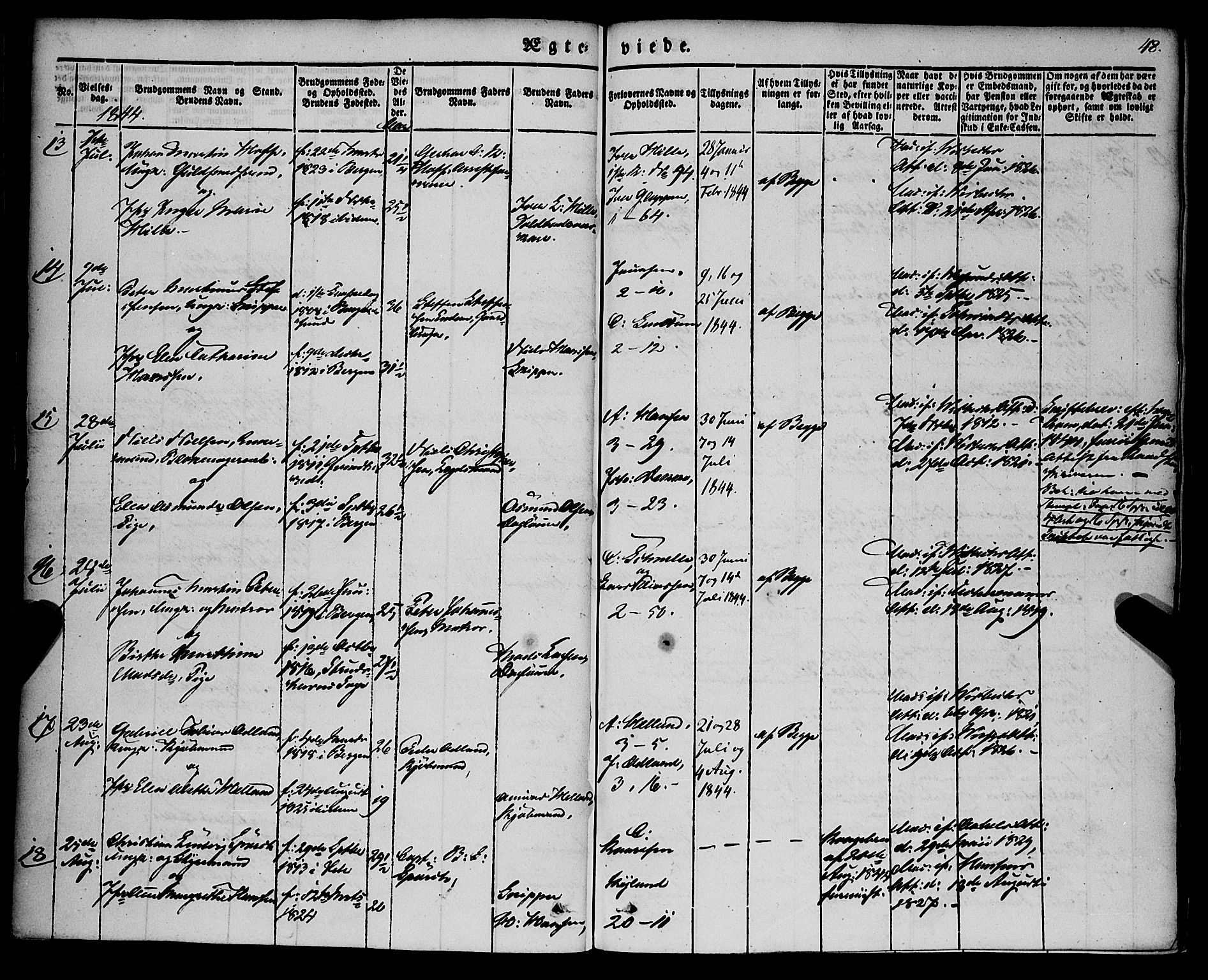 Nykirken Sokneprestembete, AV/SAB-A-77101/H/Haa/L0031: Parish register (official) no. D 1, 1834-1861, p. 48