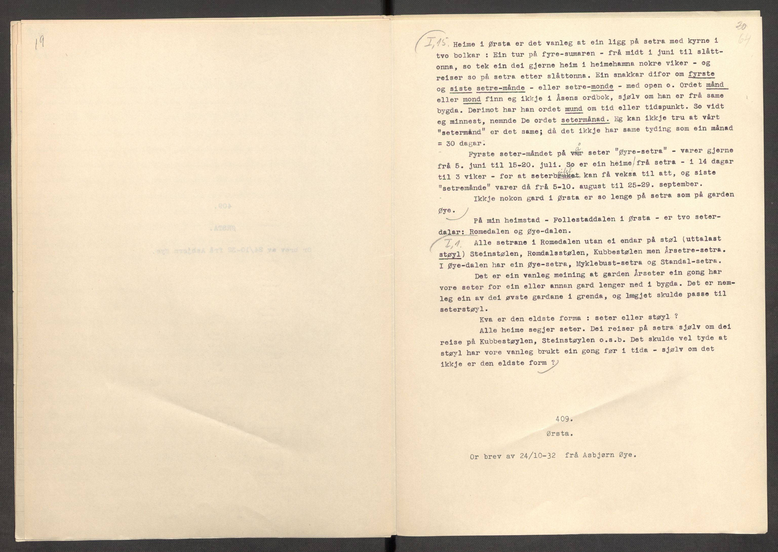 Instituttet for sammenlignende kulturforskning, AV/RA-PA-0424/F/Fc/L0012/0002: Eske B12: / Møre og Romsdal (perm XXXII), 1934-1936, p. 64