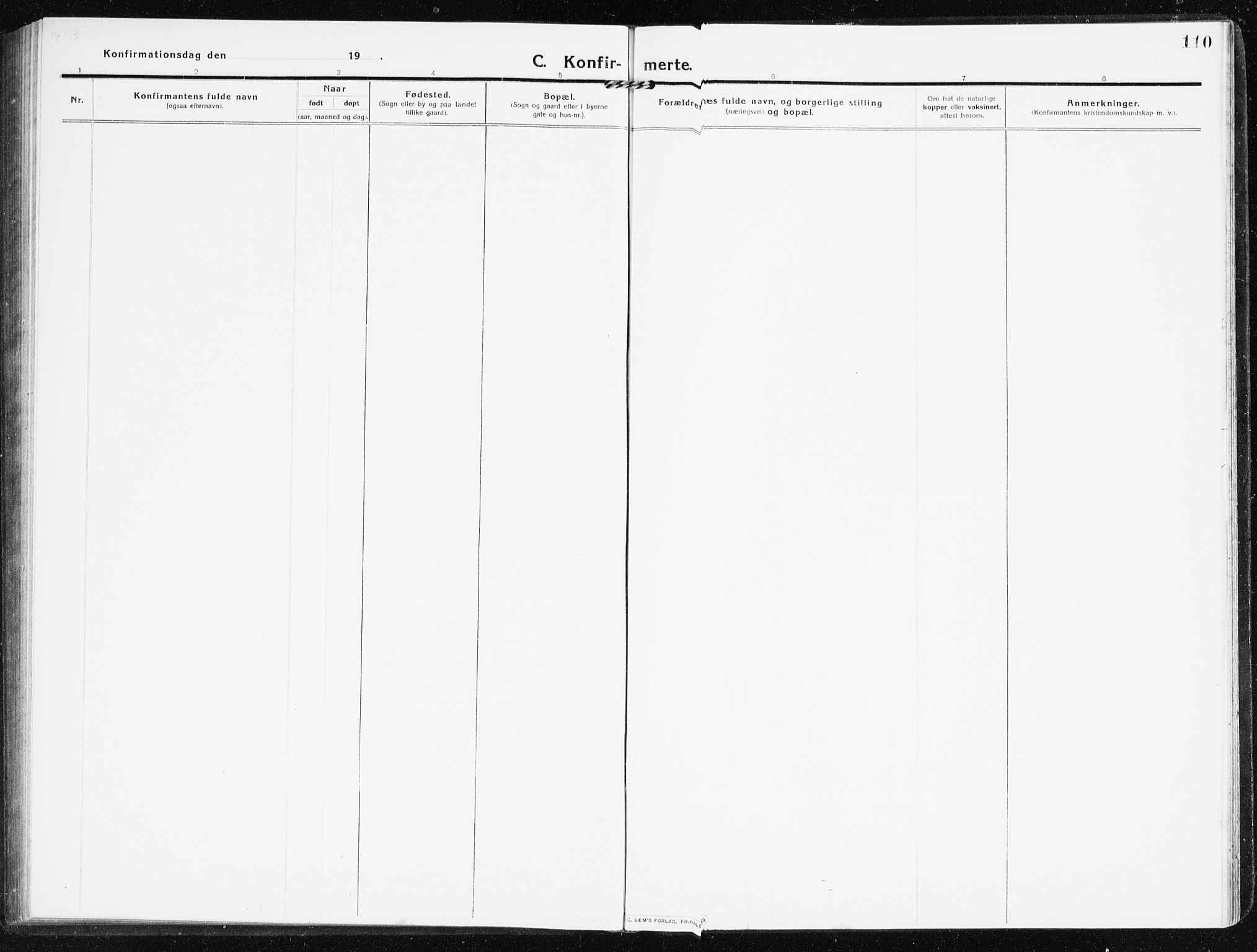 Evje sokneprestkontor, AV/SAK-1111-0008/F/Fb/Fbb/L0003: Parish register (copy) no. B 3, 1910-1933, p. 110