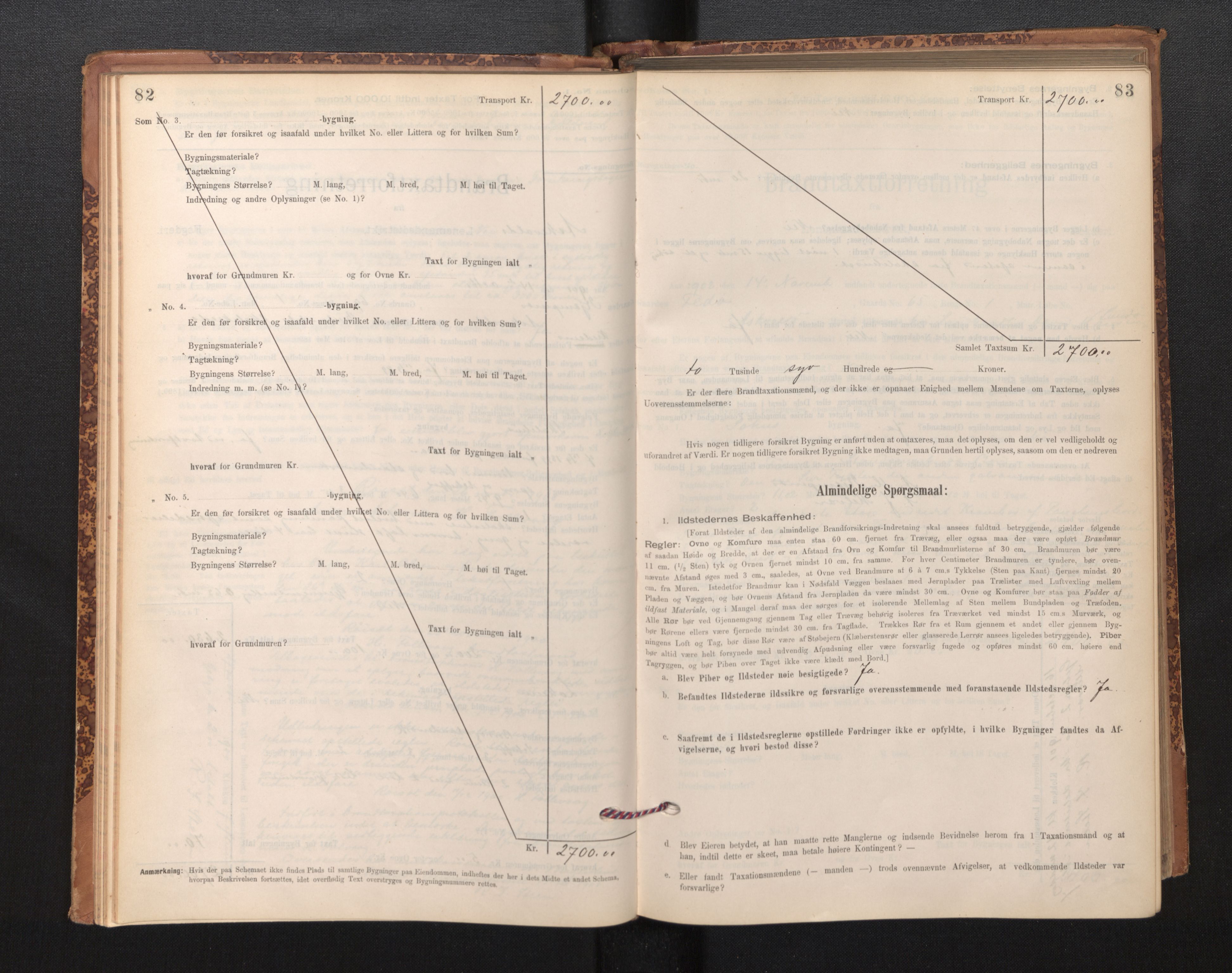 Lensmannen i Askvoll, SAB/A-26301/0012/L0004: Branntakstprotokoll, skjematakst og liste over branntakstmenn, 1895-1932, p. 82-83