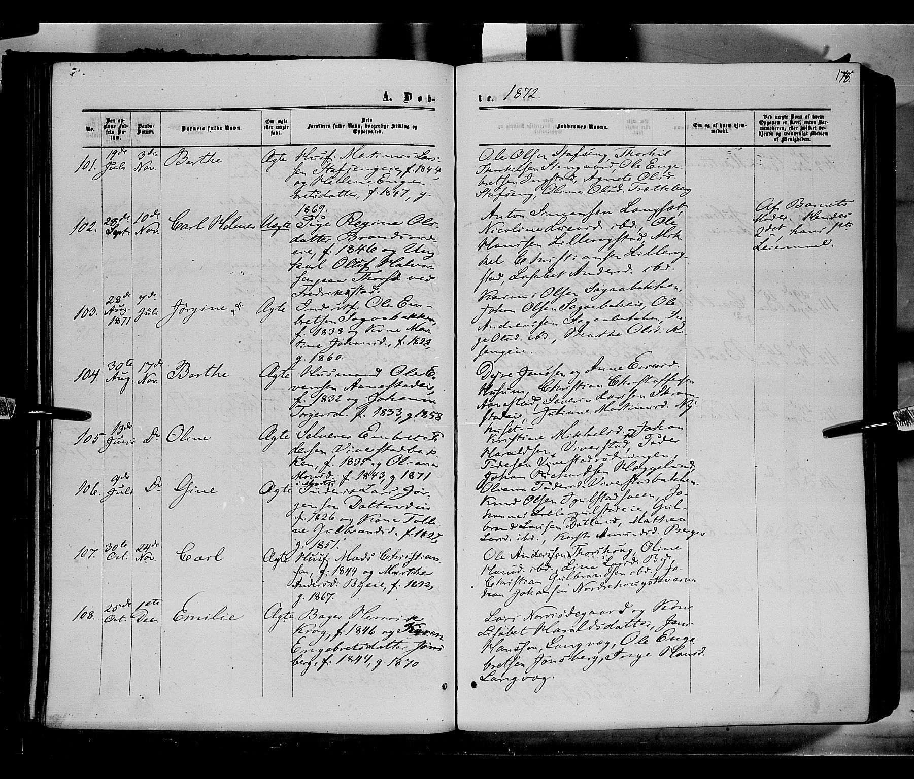 Løten prestekontor, AV/SAH-PREST-022/K/Ka/L0008: Parish register (official) no. 8, 1860-1877, p. 178