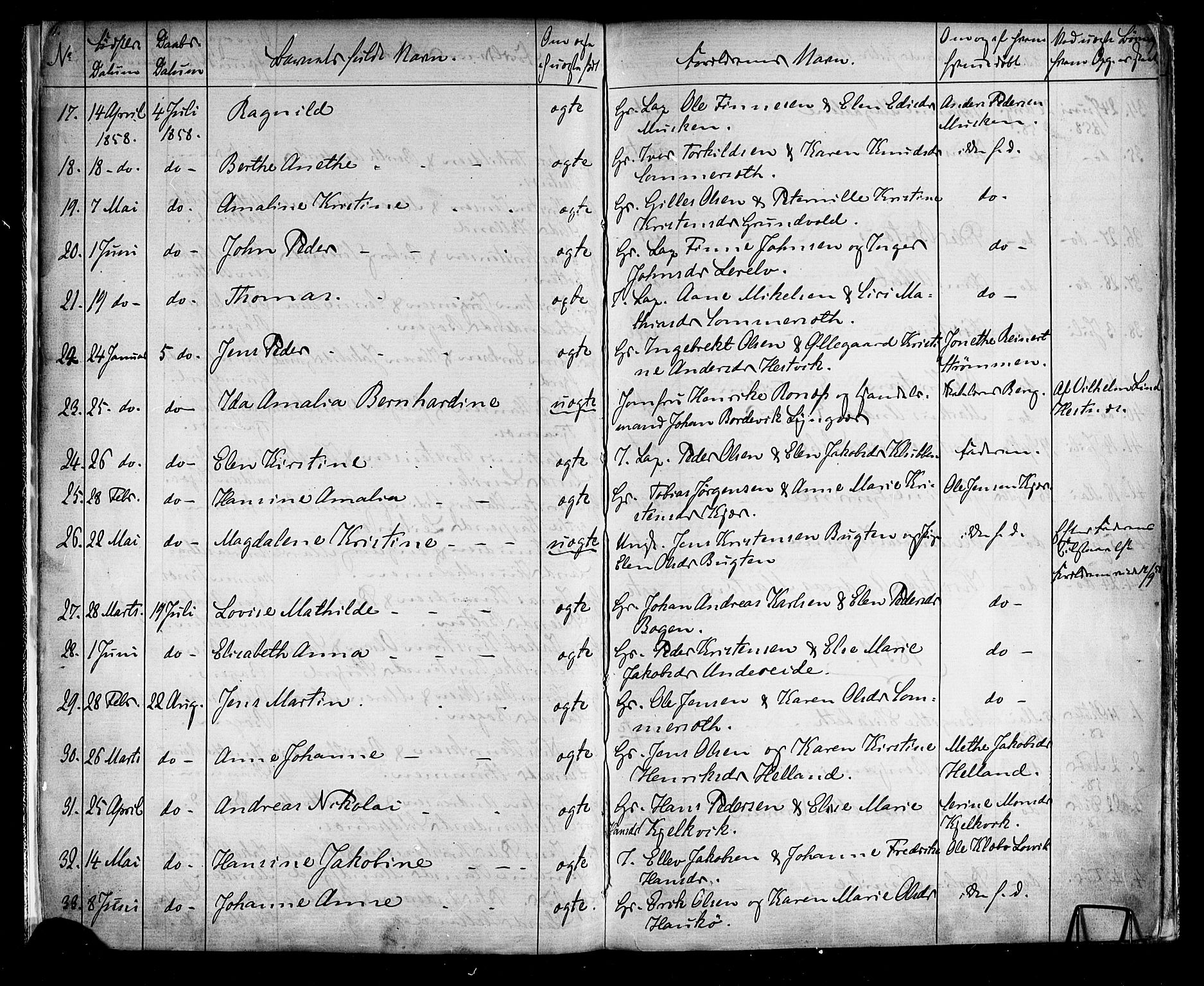 Ministerialprotokoller, klokkerbøker og fødselsregistre - Nordland, AV/SAT-A-1459/861/L0866: Parish register (official) no. 861A01, 1854-1864