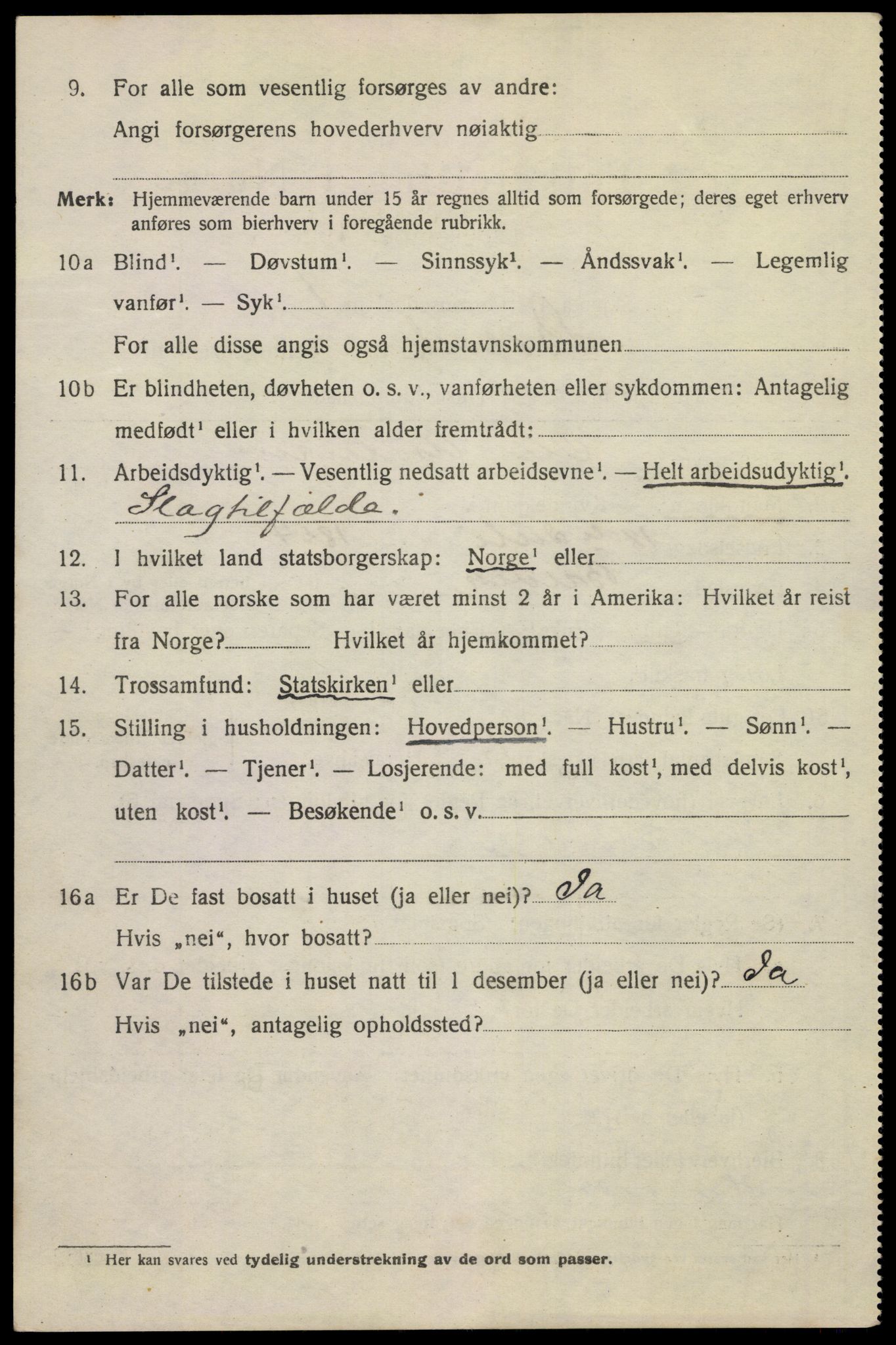 SAKO, 1920 census for Brevik, 1920, p. 7139
