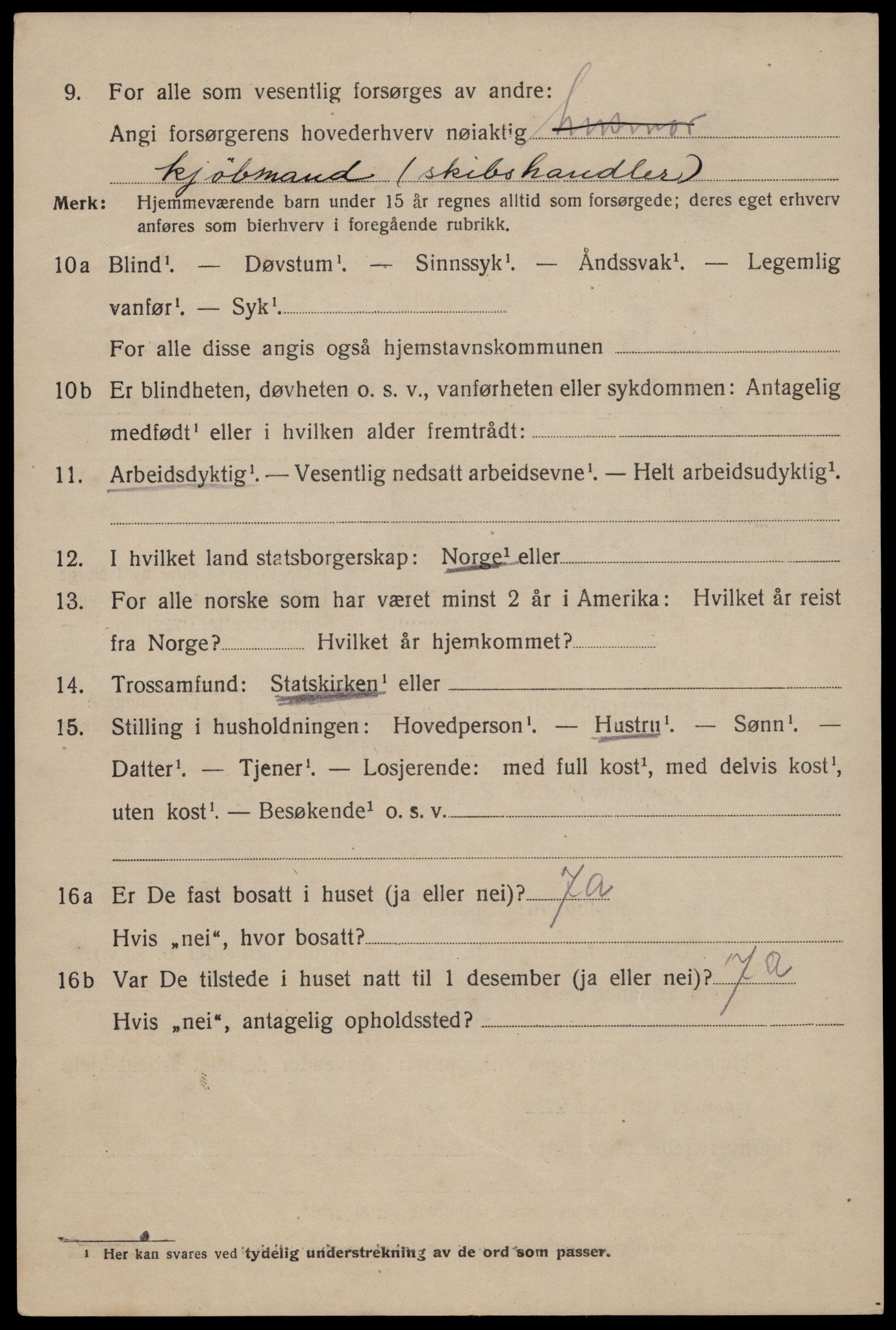 SAST, 1920 census for Haugesund, 1920, p. 14368