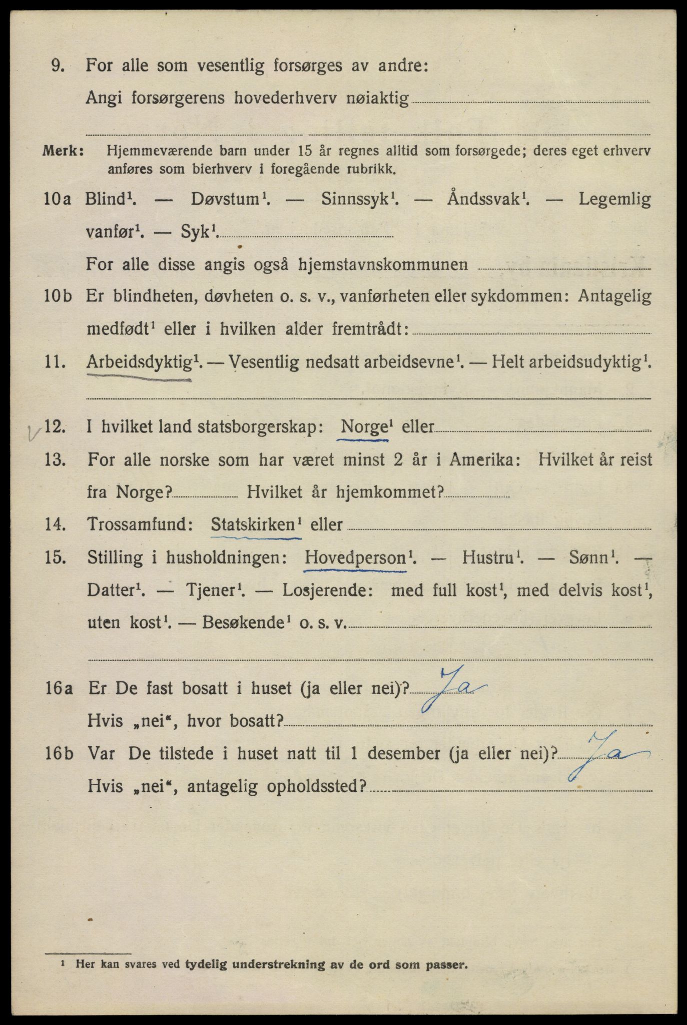 SAO, 1920 census for Kristiania, 1920, p. 276132