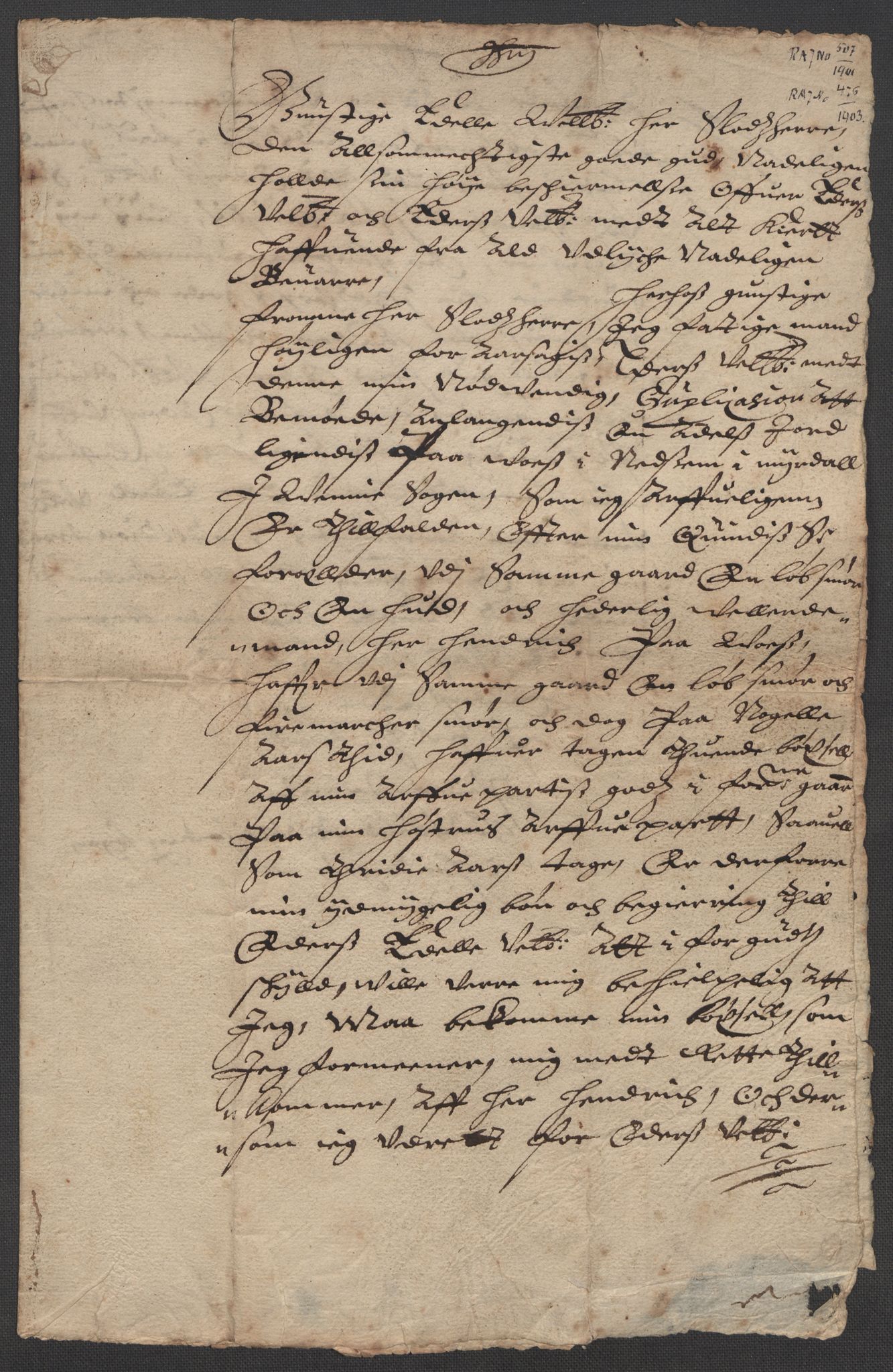 Riksarkivets diplomsamling, RA/EA-5965/F15/L0037: Prestearkiv - Hordaland, 1577-1733, p. 55