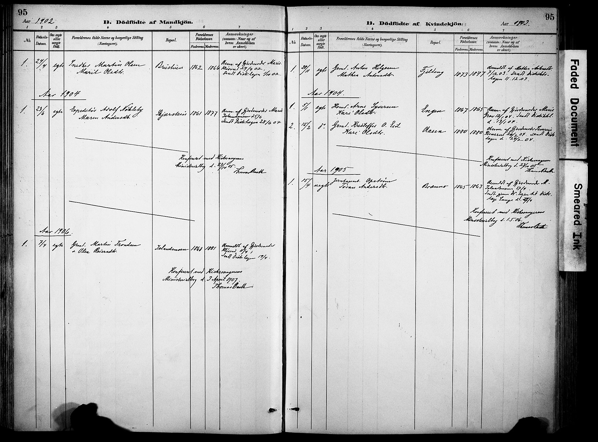 Sør-Aurdal prestekontor, SAH/PREST-128/H/Ha/Haa/L0009: Parish register (official) no. 9, 1886-1906, p. 95