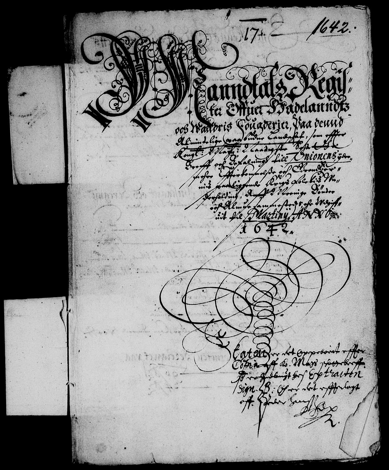 Rentekammeret inntil 1814, Reviderte regnskaper, Lensregnskaper, AV/RA-EA-5023/R/Rb/Rba/L0166: Akershus len, 1642