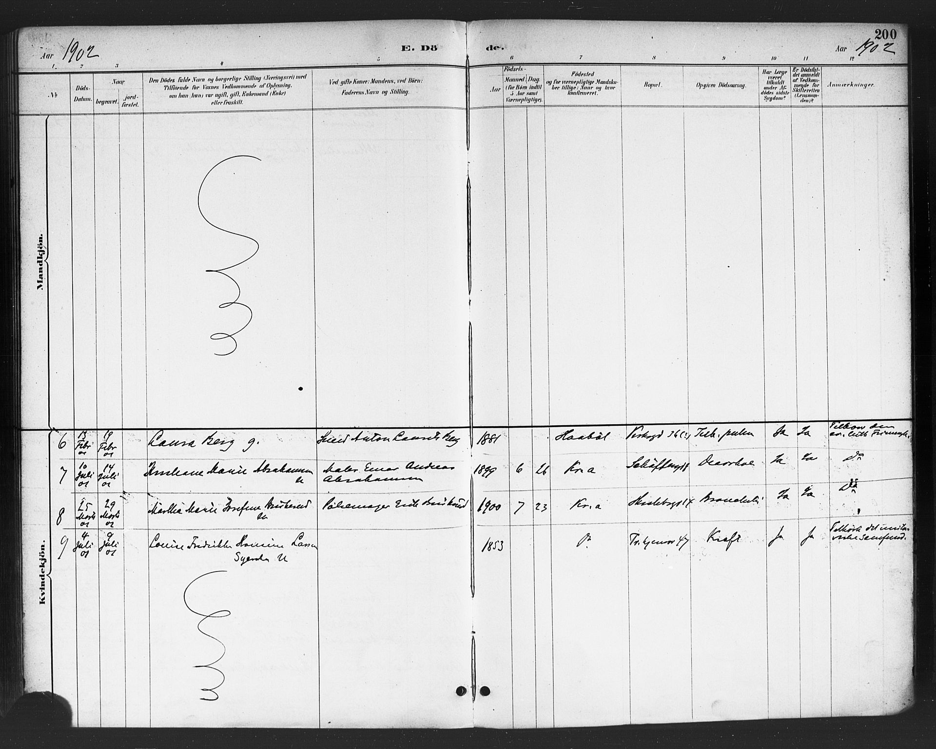 Petrus prestekontor Kirkebøker, SAO/A-10872/F/Fa/L0003: Parish register (official) no. 3, 1885-1903, p. 200