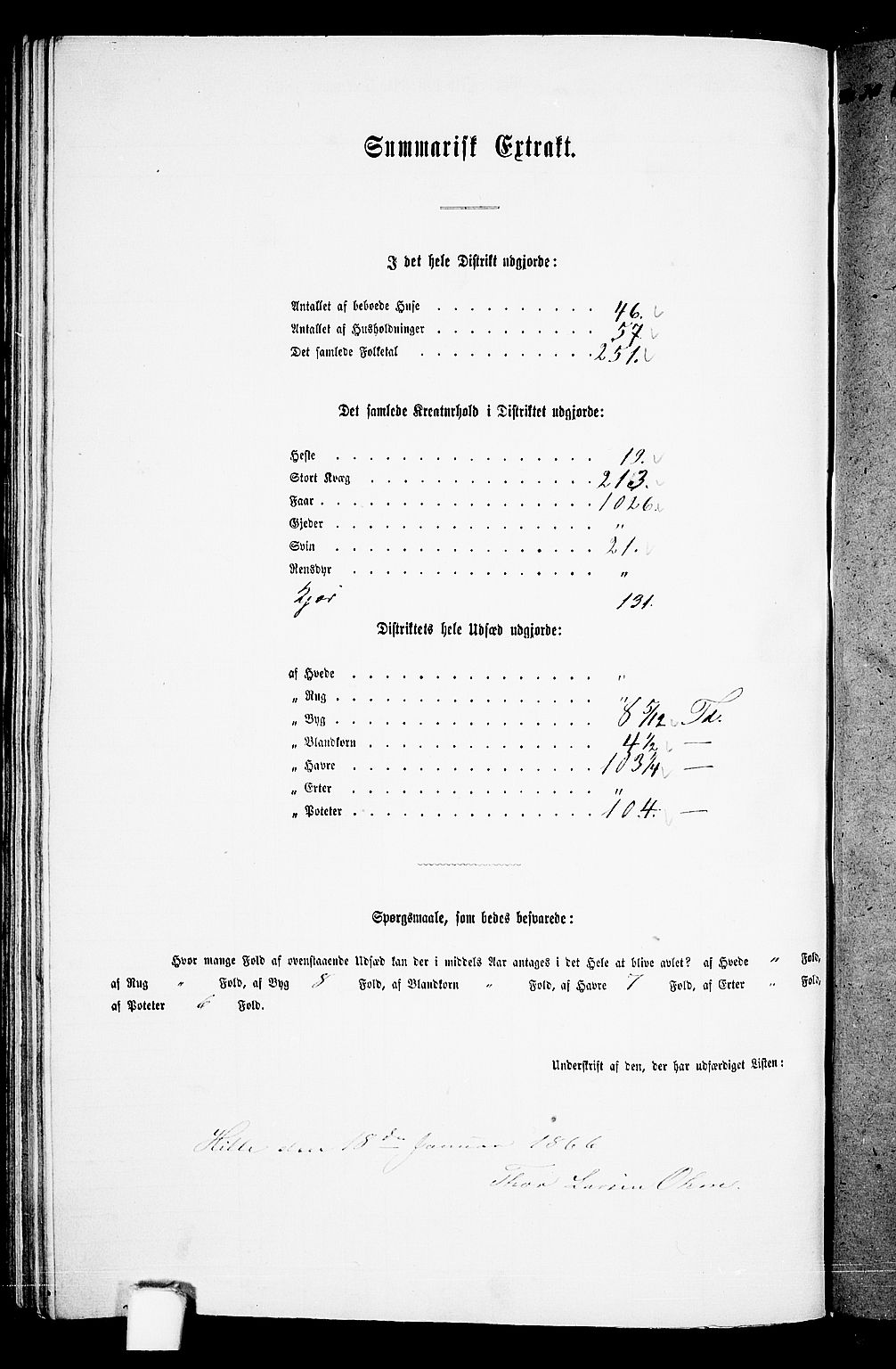 RA, 1865 census for Nedstrand, 1865, p. 106