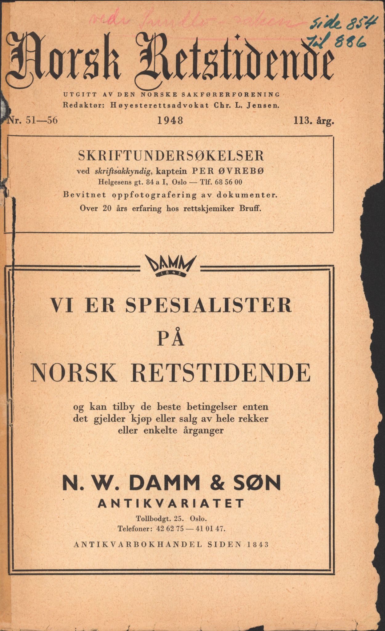 Forsvaret, Forsvarets krigshistoriske avdeling, AV/RA-RAFA-2017/Y/Yb/L0141: II-C-11-620  -  6. Divisjon: IR 15, 1940-1948, p. 447