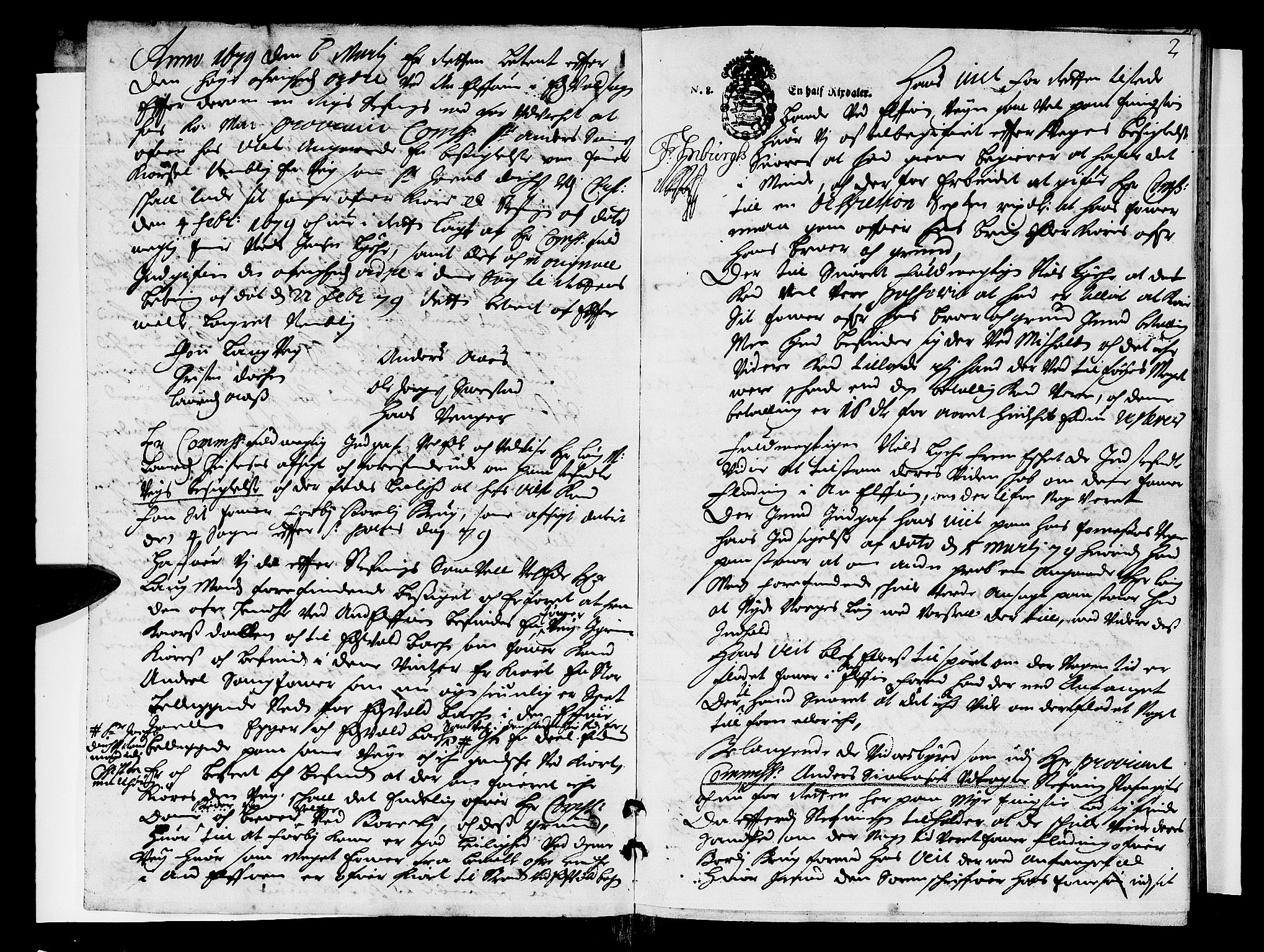 Hedemarken sorenskriveri, SAH/TING-034/G/Gb/L0015: Tingbok, 1679, p. 1b-2a