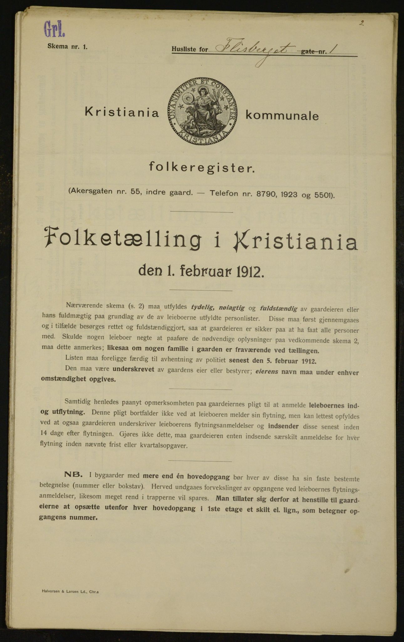 OBA, Municipal Census 1912 for Kristiania, 1912, p. 24590