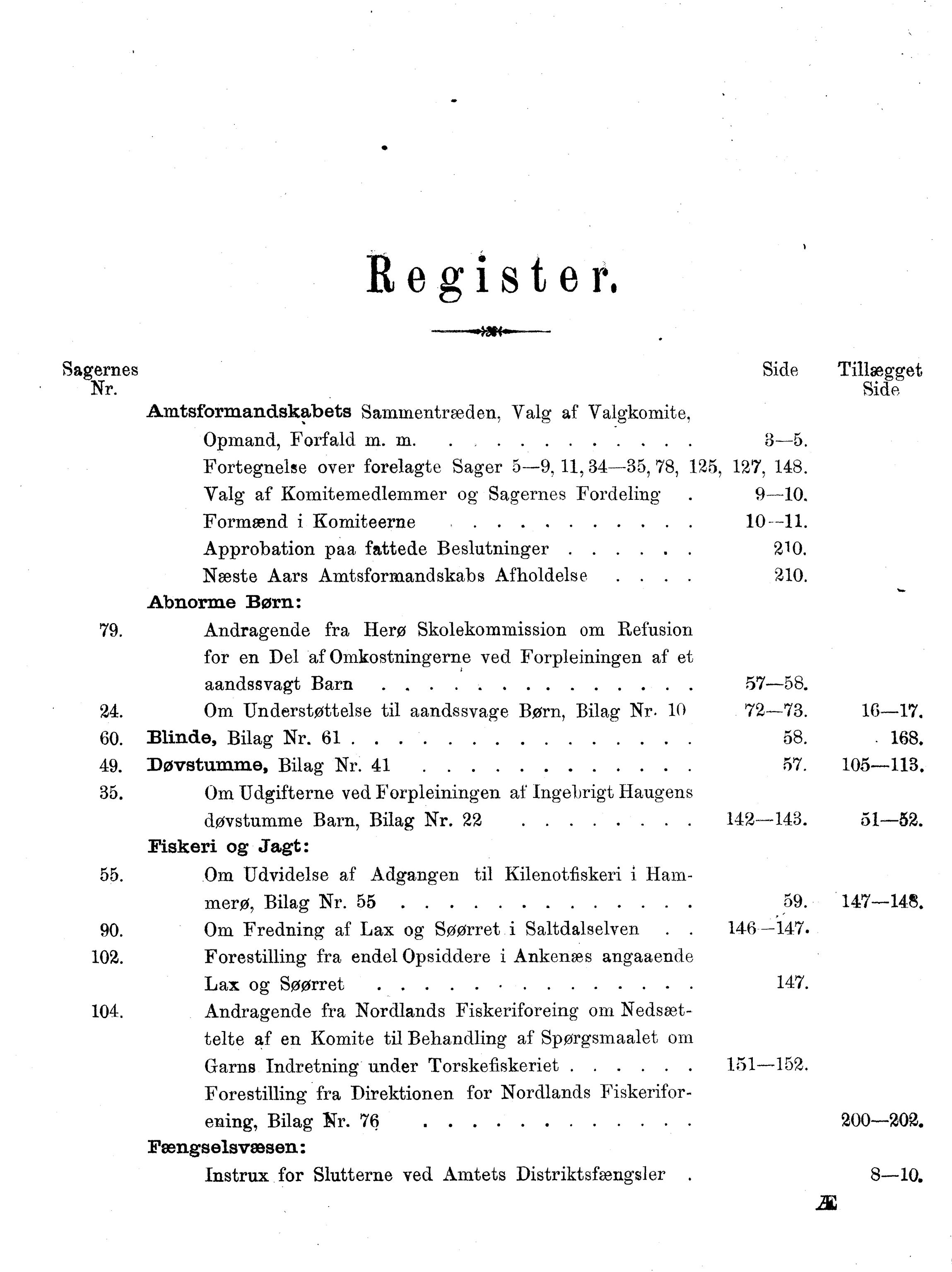 Nordland Fylkeskommune. Fylkestinget, AIN/NFK-17/176/A/Ac/L0014: Fylkestingsforhandlinger 1881-1885, 1881-1885