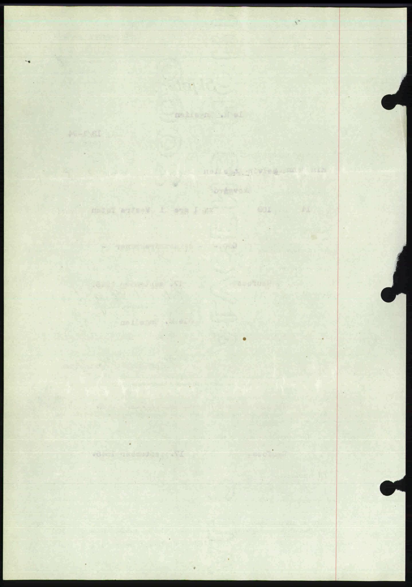 Toten tingrett, SAH/TING-006/H/Hb/Hbc/L0013: Mortgage book no. Hbc-13, 1945-1945, Diary no: : 1333/1945