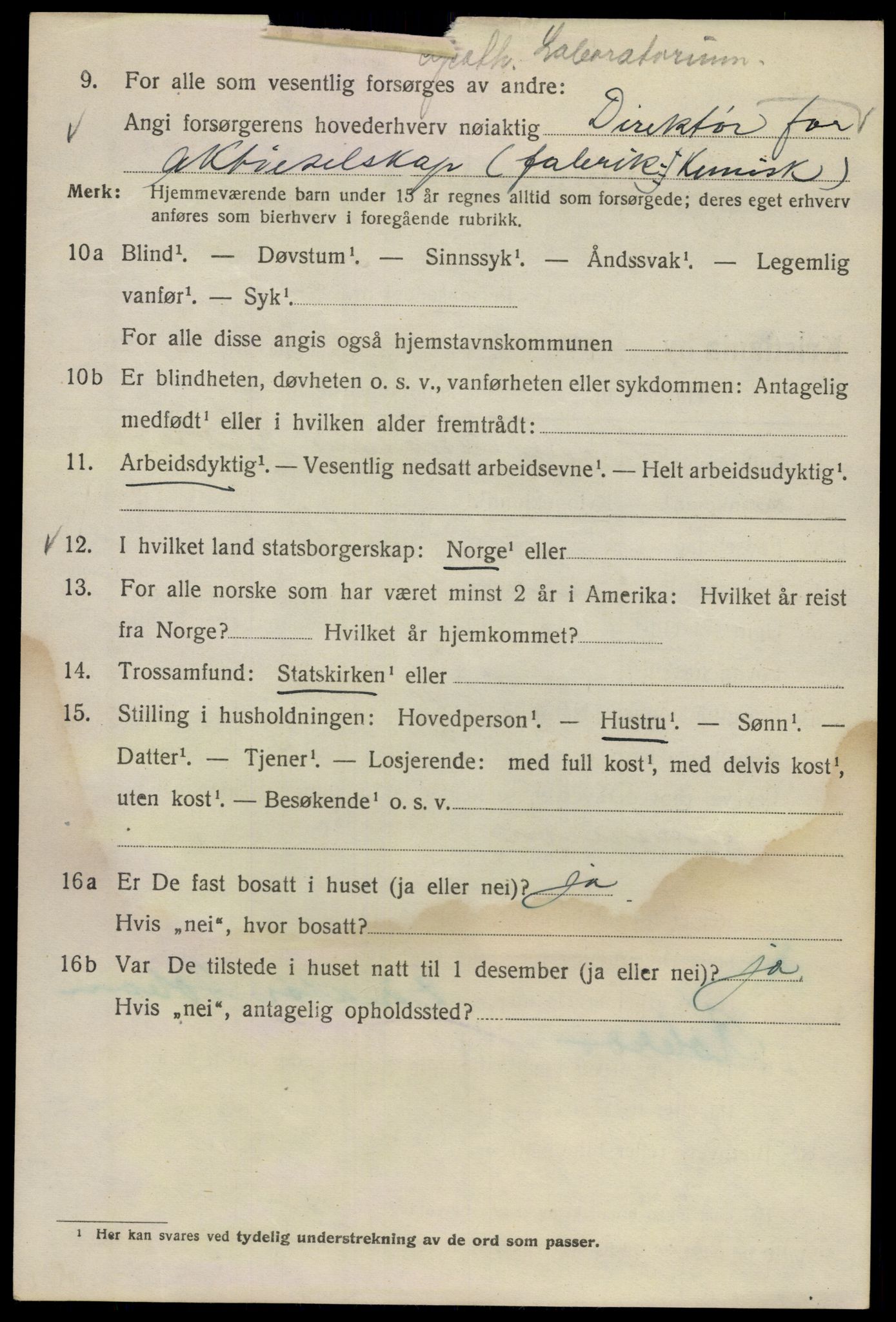 SAO, 1920 census for Kristiania, 1920, p. 247370