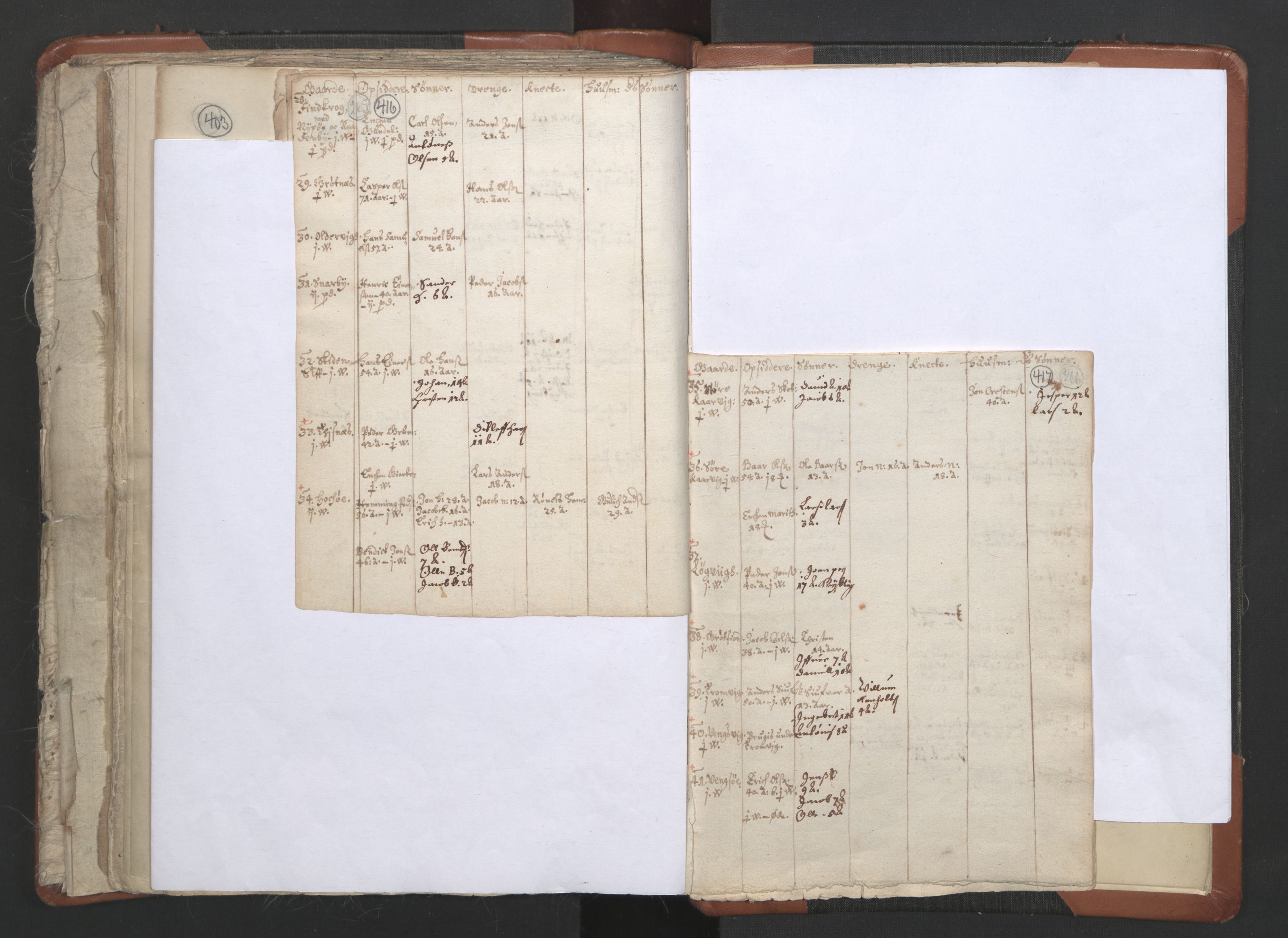 RA, Vicar's Census 1664-1666, no. 36: Lofoten and Vesterålen deanery, Senja deanery and Troms deanery, 1664-1666, p. 416-417