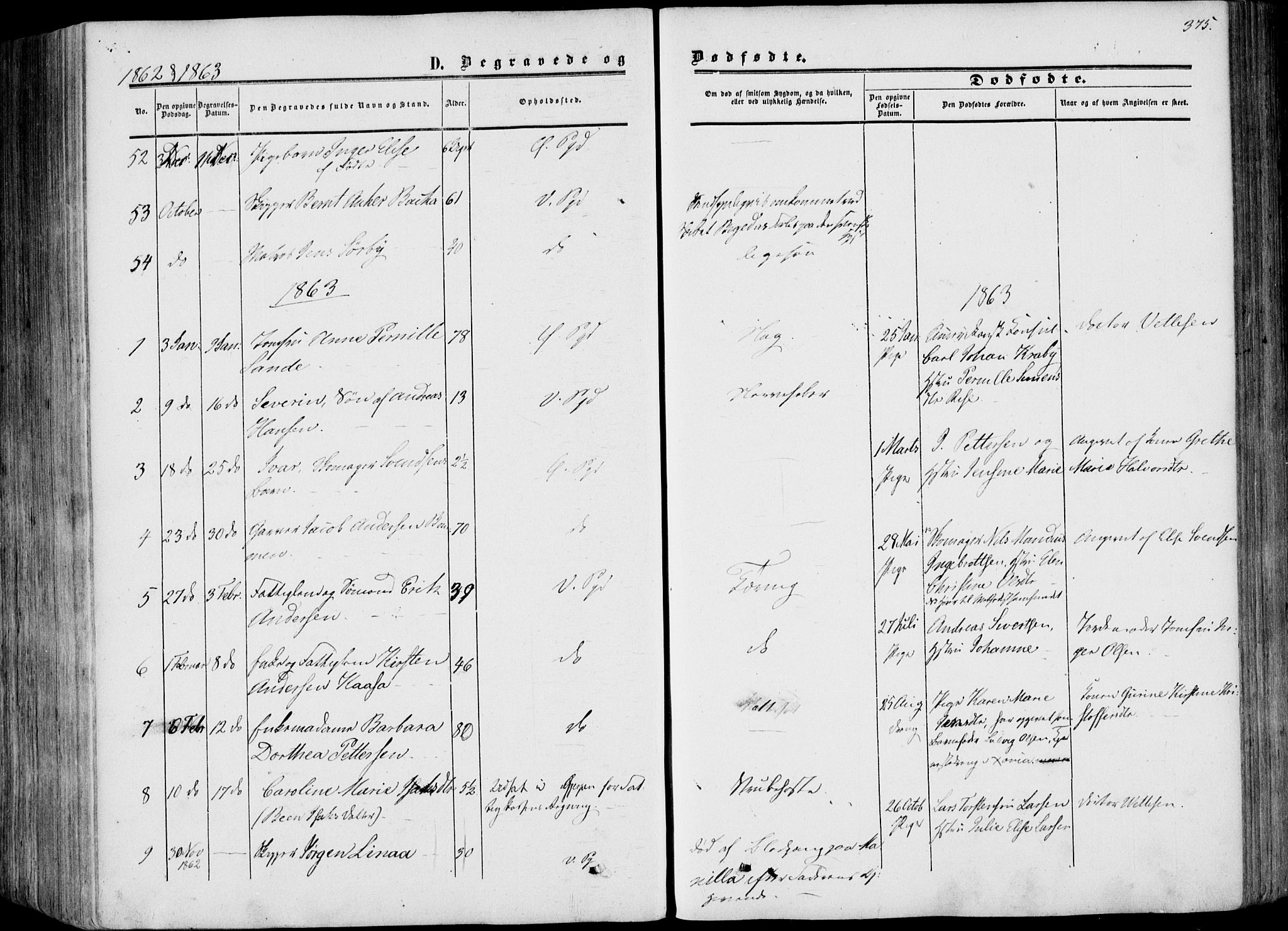 Porsgrunn kirkebøker , SAKO/A-104/F/Fa/L0007: Parish register (official) no. 7, 1858-1877, p. 375