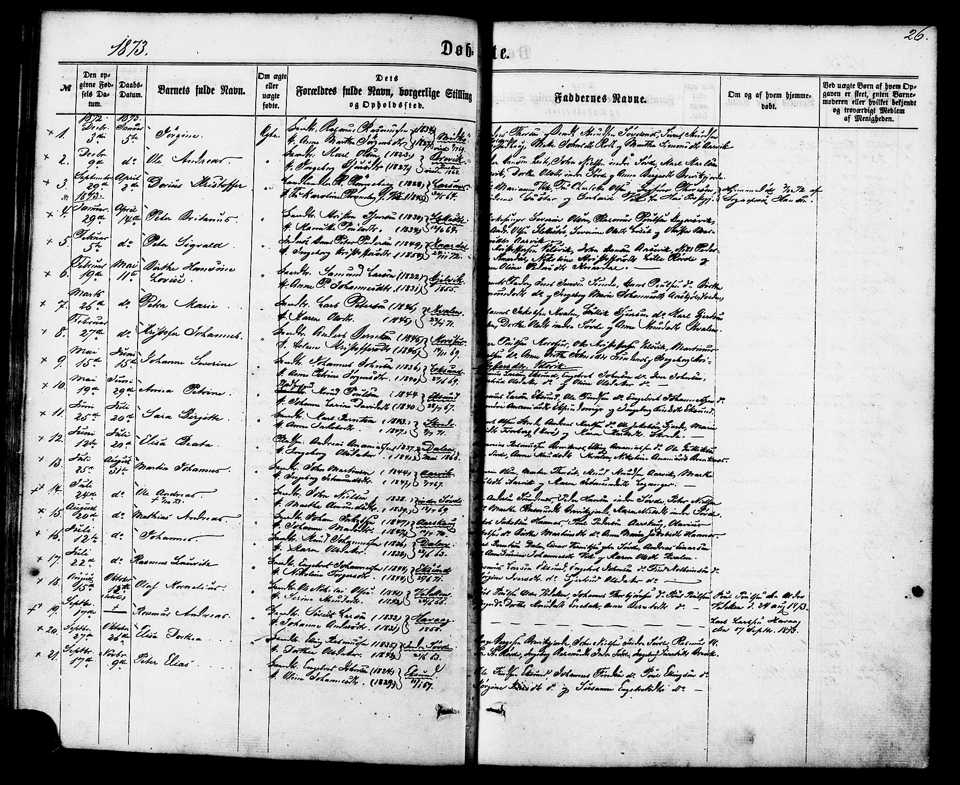 Ministerialprotokoller, klokkerbøker og fødselsregistre - Møre og Romsdal, SAT/A-1454/504/L0055: Parish register (official) no. 504A02, 1861-1884, p. 26
