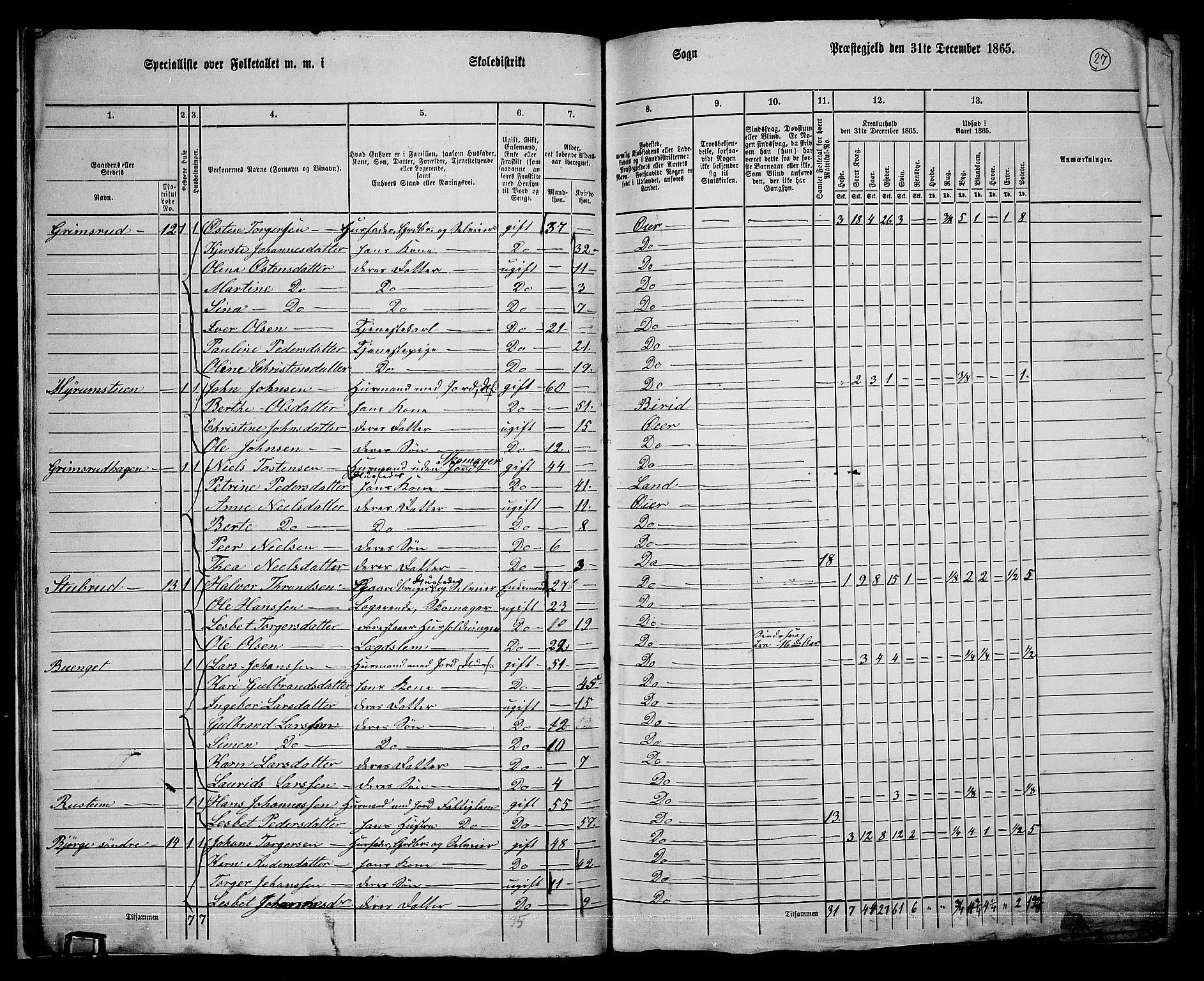 RA, 1865 census for Øyer, 1865, p. 24