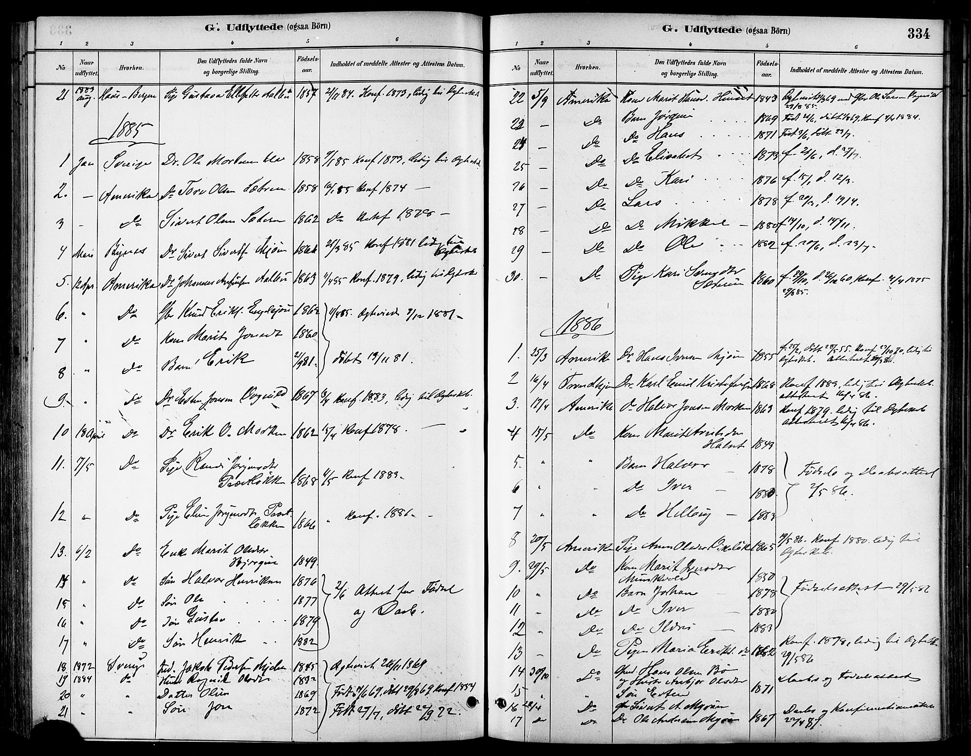 Ministerialprotokoller, klokkerbøker og fødselsregistre - Sør-Trøndelag, SAT/A-1456/678/L0901: Parish register (official) no. 678A10, 1881-1894, p. 334
