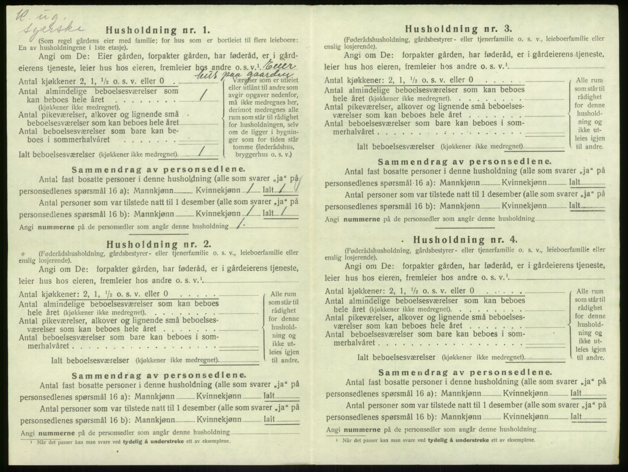 SAB, 1920 census for Askvoll, 1920, p. 665