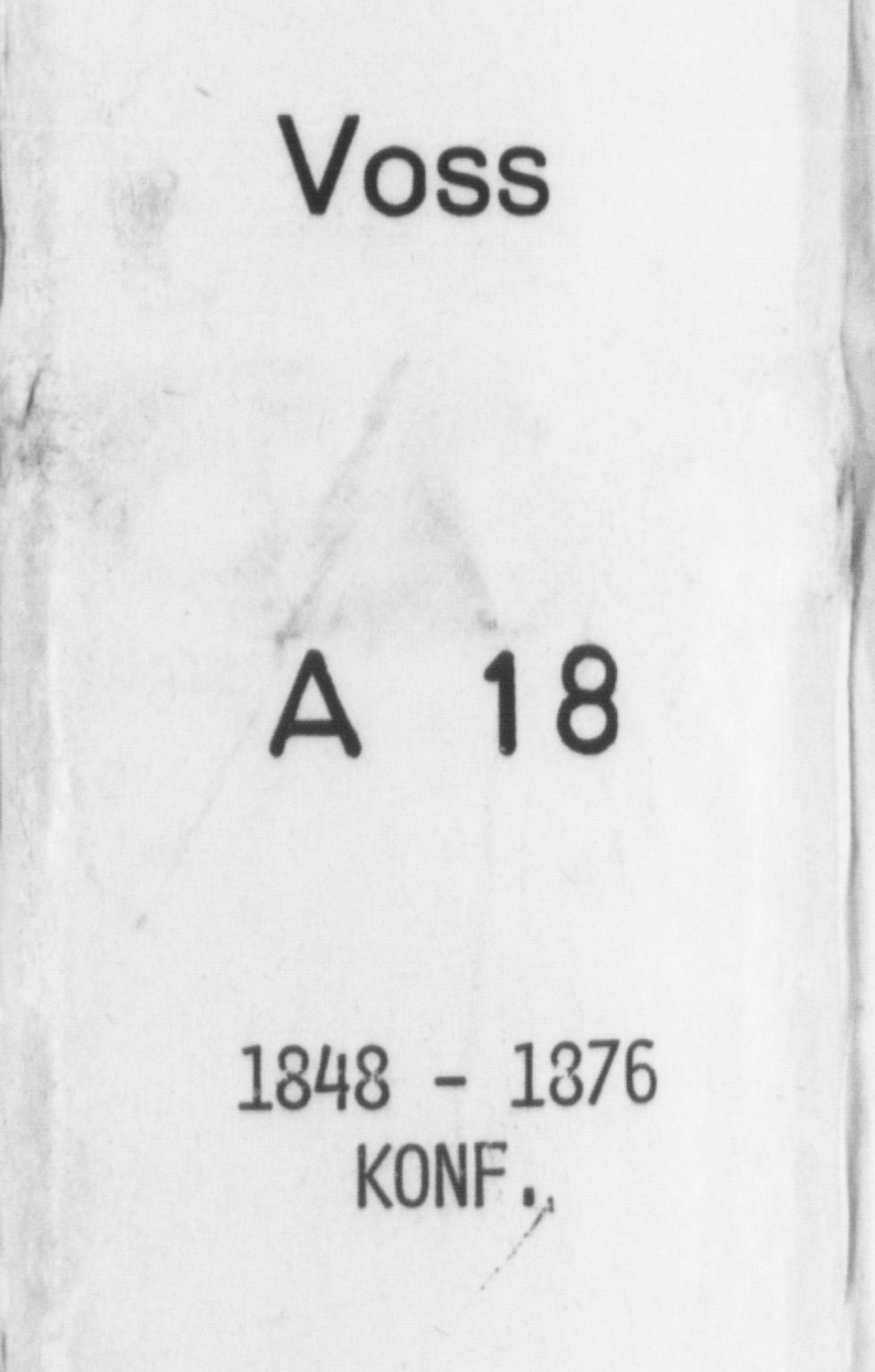 Voss sokneprestembete, SAB/A-79001/H/Haa: Parish register (official) no. A 18, 1848-1876