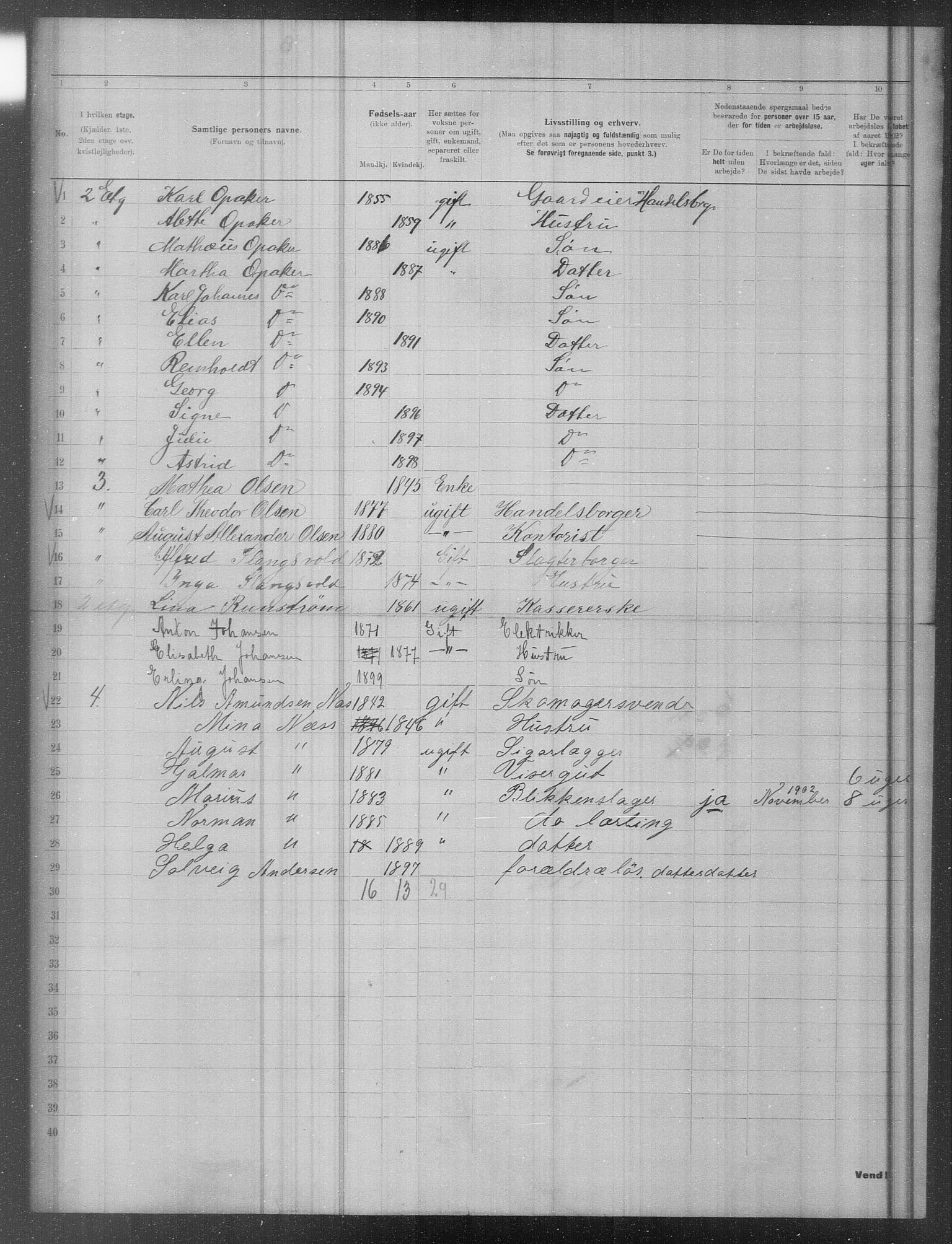 OBA, Municipal Census 1902 for Kristiania, 1902, p. 21545