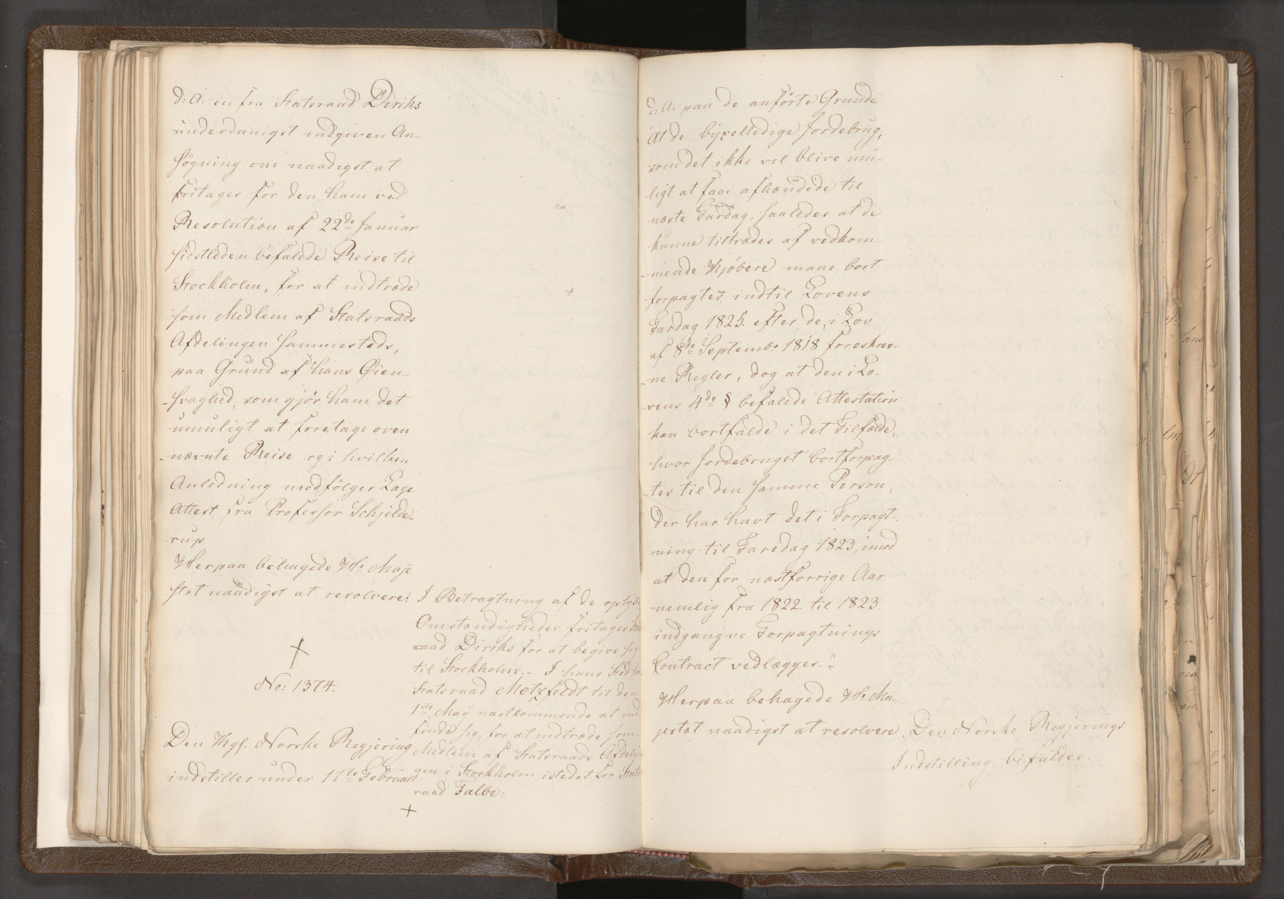 Statsrådssekretariatet, AV/RA-S-1001/A/Ab/L0018: Kgl. res. nr. 1112-1753, 1. halvår, 1824
