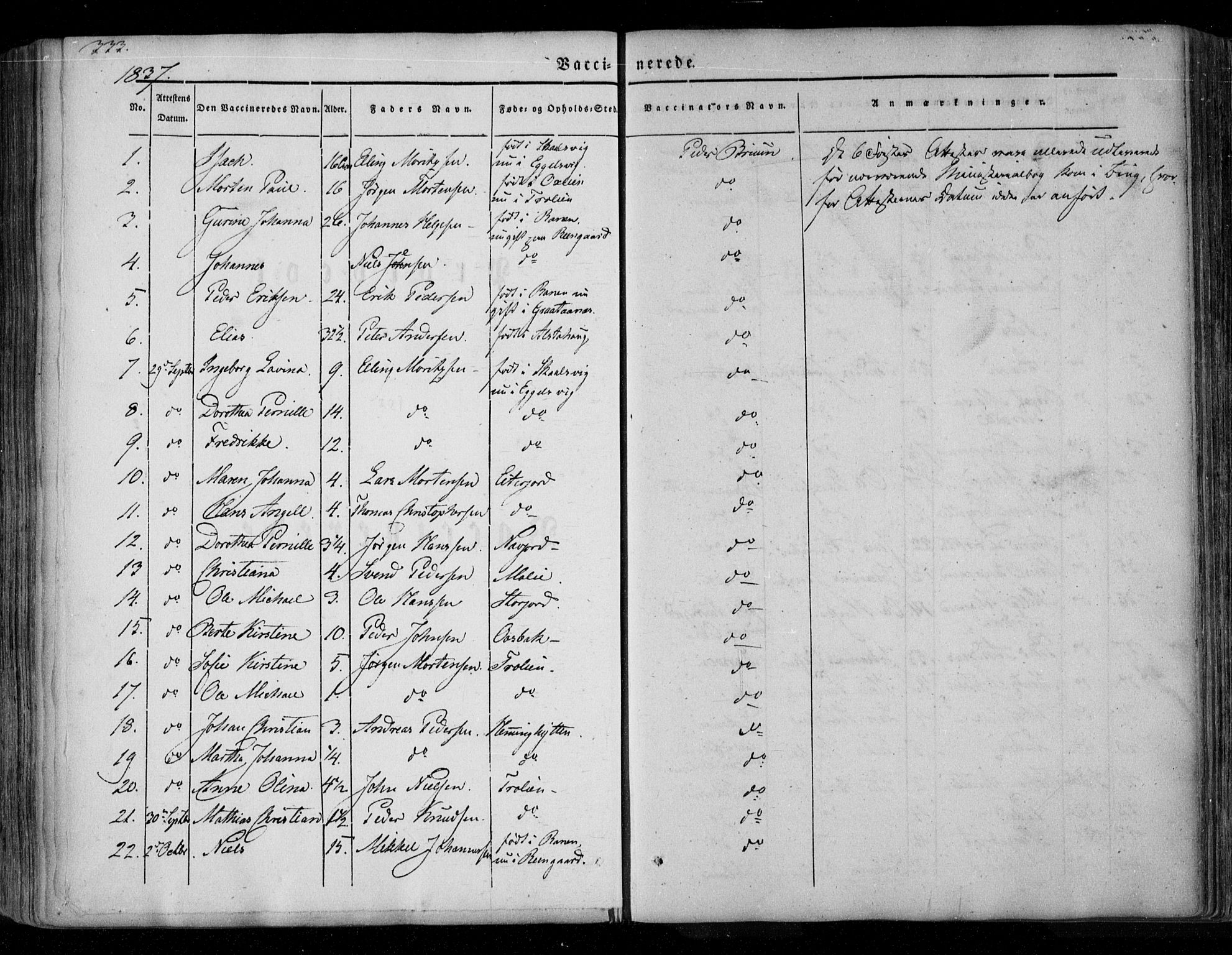 Ministerialprotokoller, klokkerbøker og fødselsregistre - Nordland, AV/SAT-A-1459/846/L0644: Parish register (official) no. 846A02, 1837-1872, p. 333