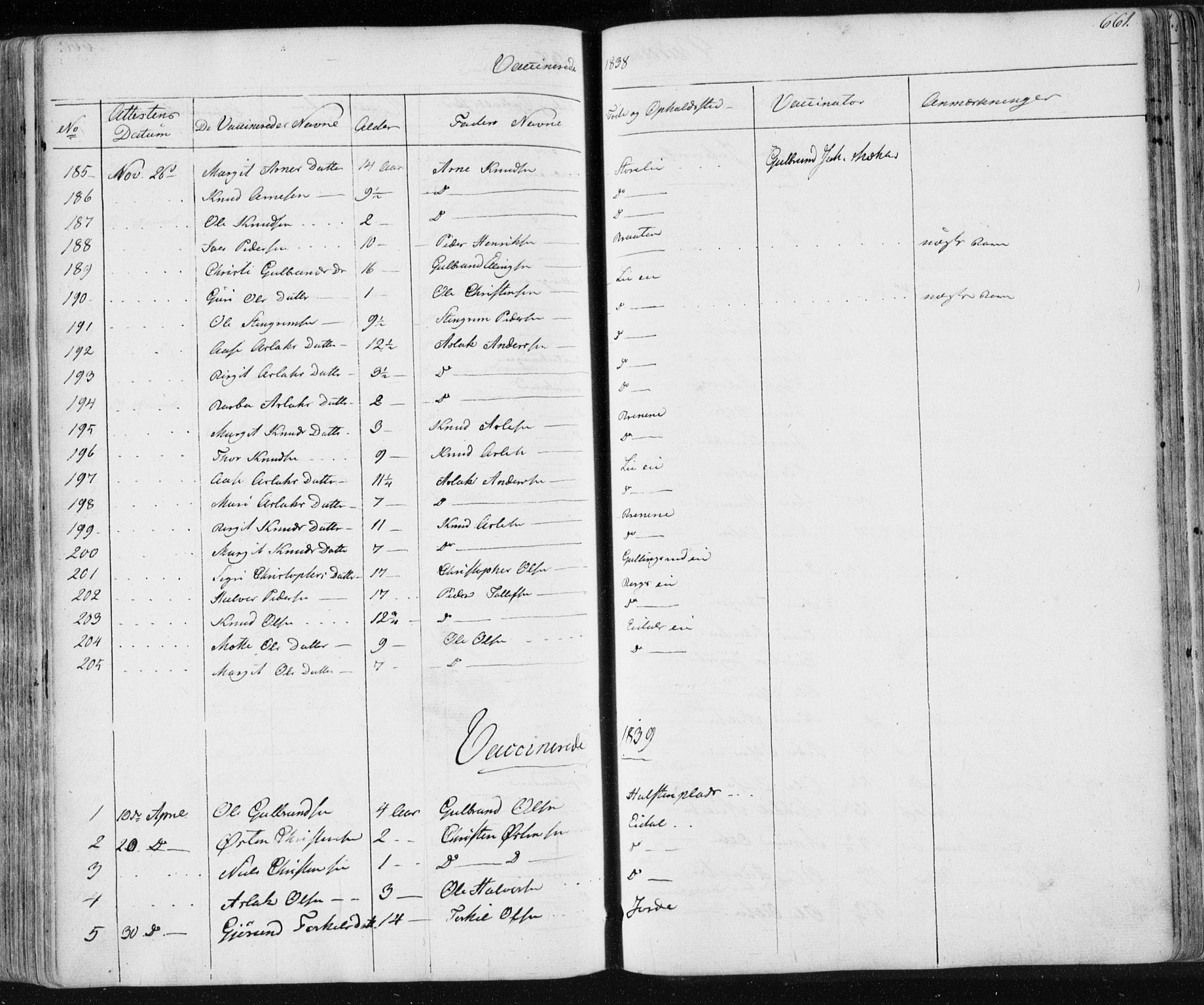Nes kirkebøker, SAKO/A-236/F/Fa/L0009: Parish register (official) no. 9, 1834-1863, p. 661