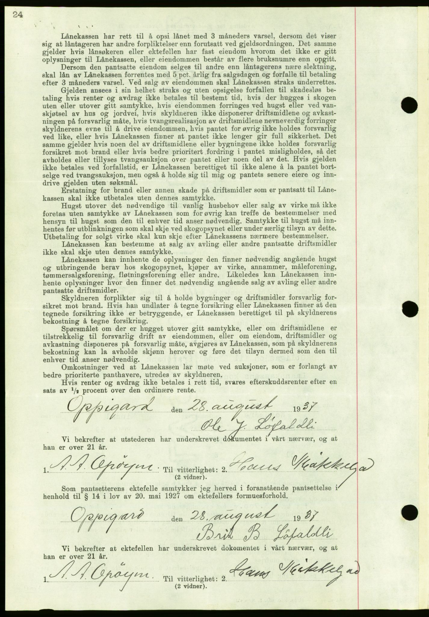 Nordmøre sorenskriveri, AV/SAT-A-4132/1/2/2Ca/L0092: Mortgage book no. B82, 1937-1938, Diary no: : 2389/1937