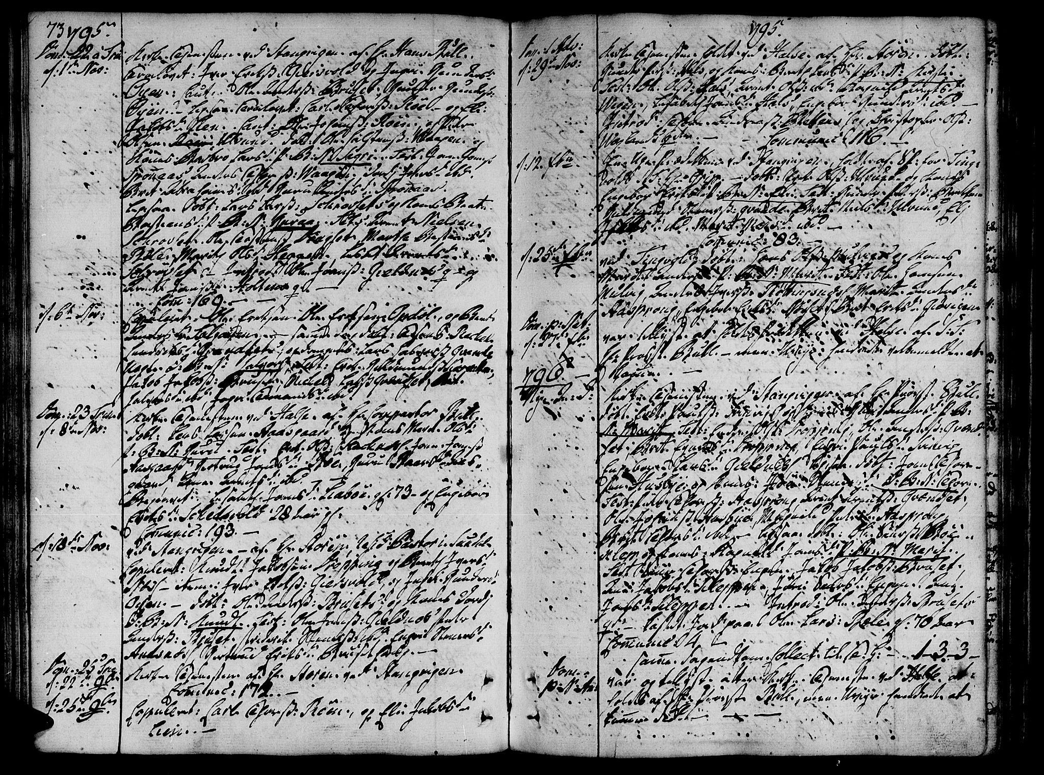 Ministerialprotokoller, klokkerbøker og fødselsregistre - Møre og Romsdal, AV/SAT-A-1454/592/L1022: Parish register (official) no. 592A01, 1784-1819, p. 73