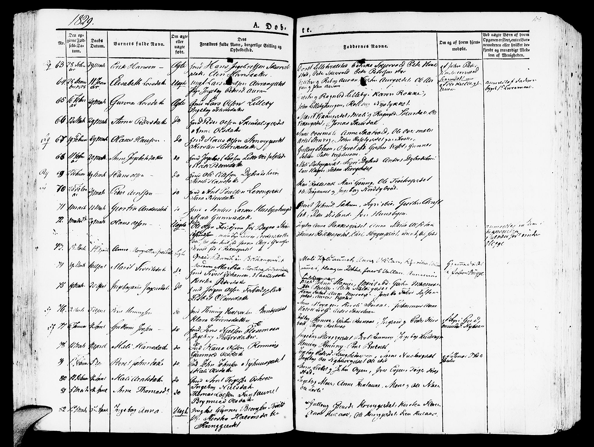 Ministerialprotokoller, klokkerbøker og fødselsregistre - Nord-Trøndelag, AV/SAT-A-1458/709/L0070: Parish register (official) no. 709A10, 1820-1832, p. 108