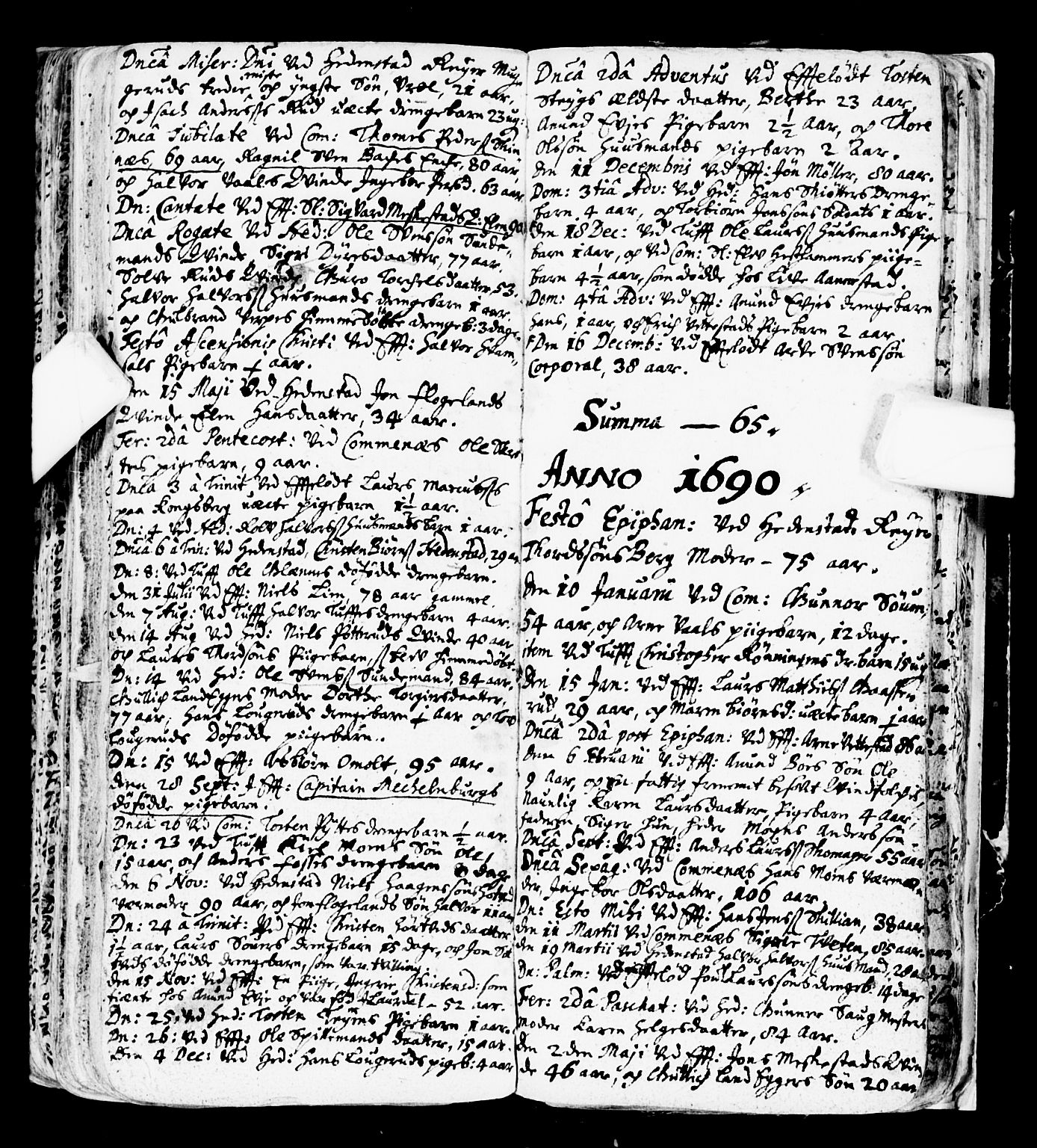Sandsvær kirkebøker, SAKO/A-244/F/Fa/L0001: Parish register (official) no. I 1, 1665-1725, p. 199